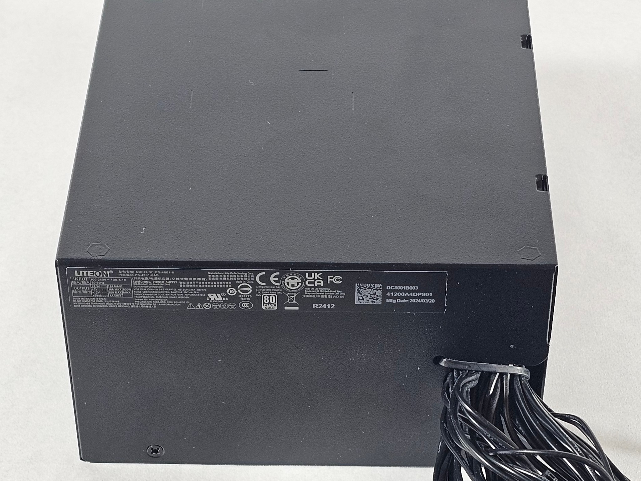 800 Watt PSU Predator 80+ GOLD Power Supply