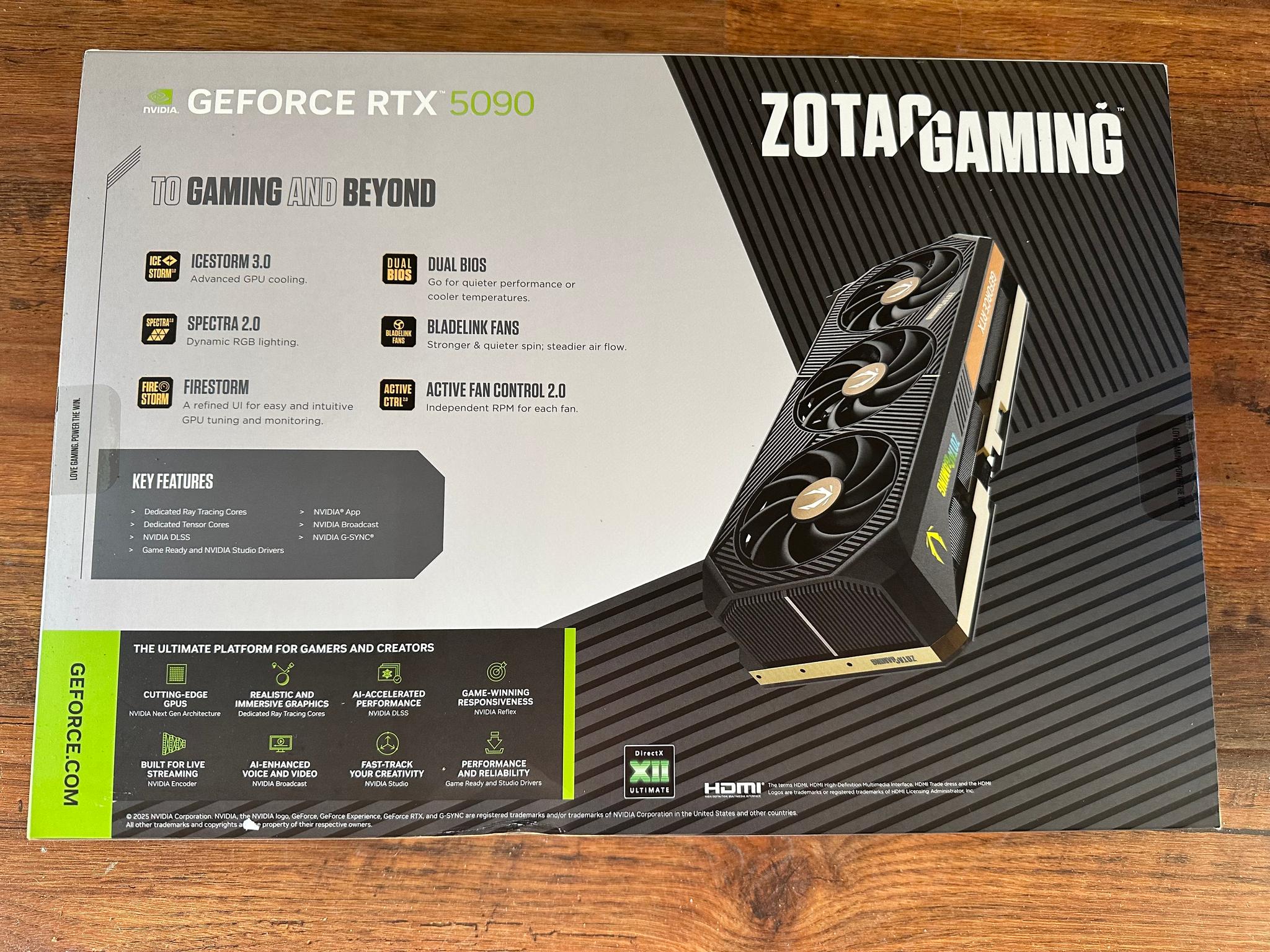 ZOTAC RTX 5090 SOLID OC 32 GB GDDR7