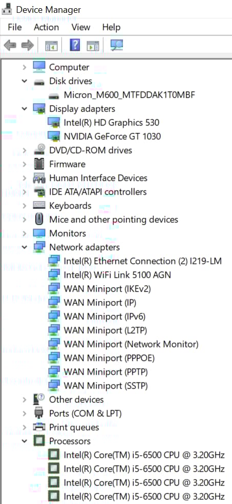st Granite-ProDsk600 G2 SFF GT 1030 1TB SSD i5-6500 16GB DVD R/W WiFi