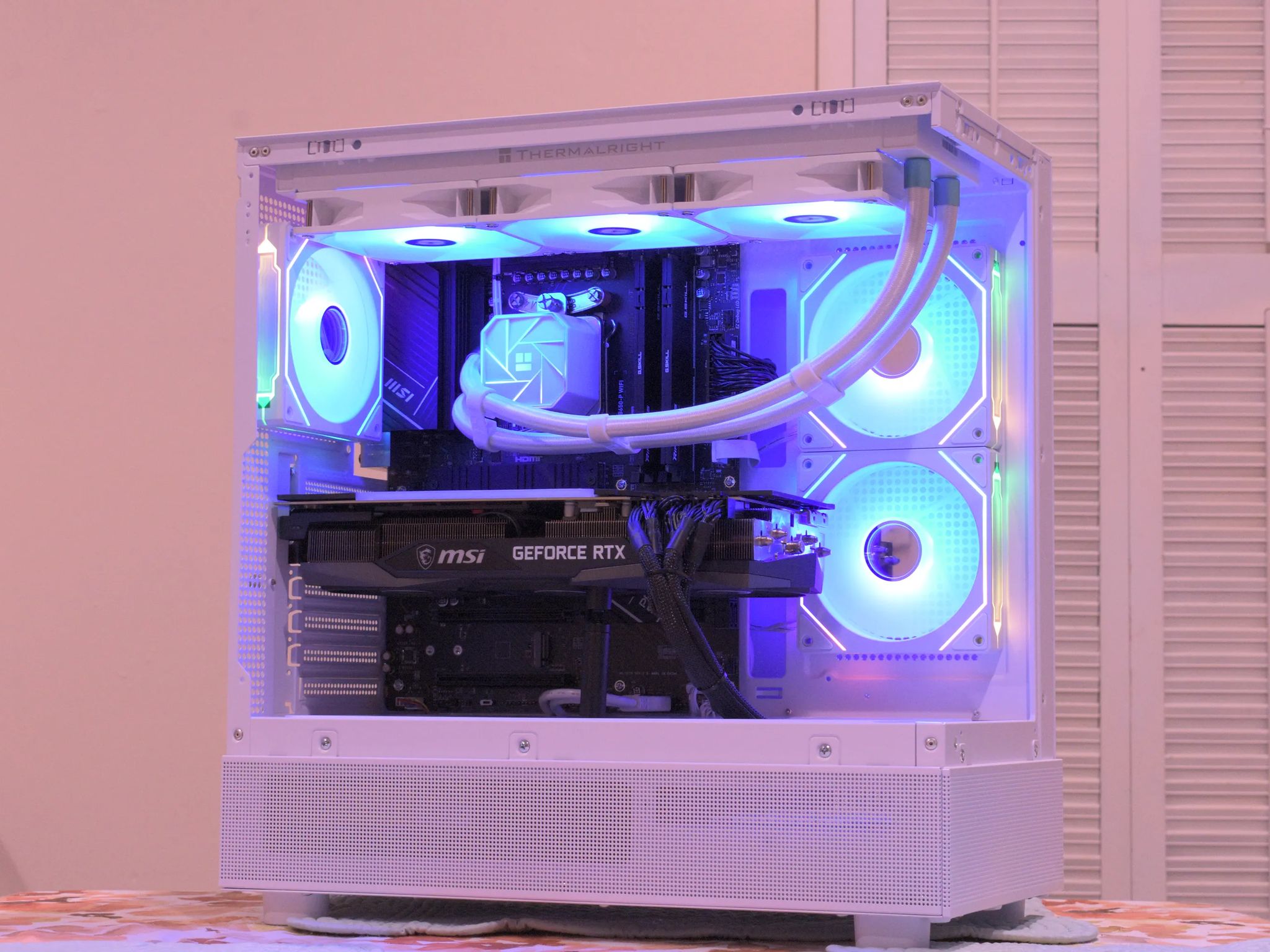 Gaming PC | Ryzen 7 7700 | RTX 3080 10GB | 32GB DDR5 | 1TB nVME SSD | 1440p White Gaming PC RGB