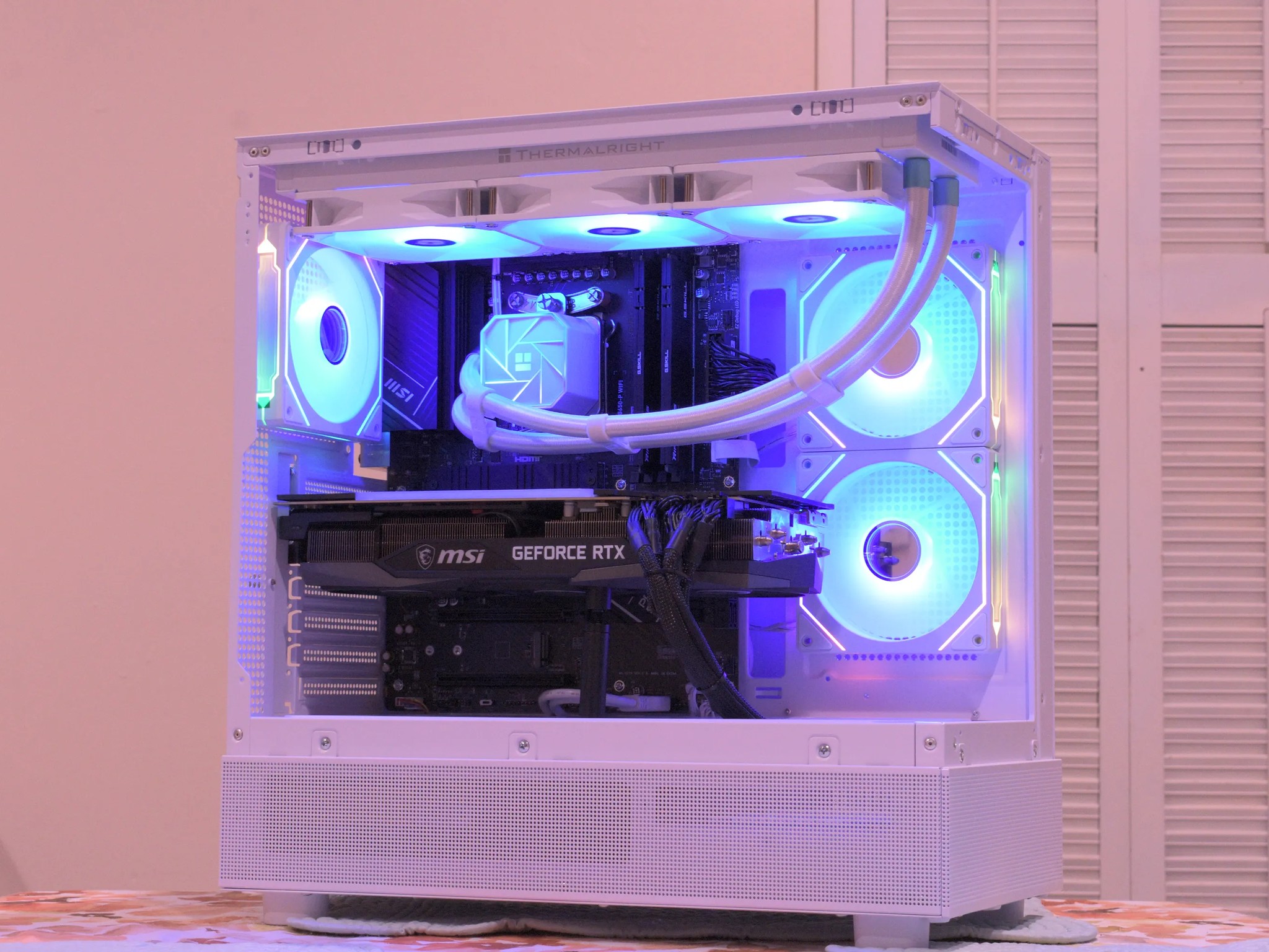 Gaming PC | Ryzen 7 7700 | RTX 3080 10GB | 32GB DDR5 | 1TB nVME SSD | 1440p White Gaming PC RGB