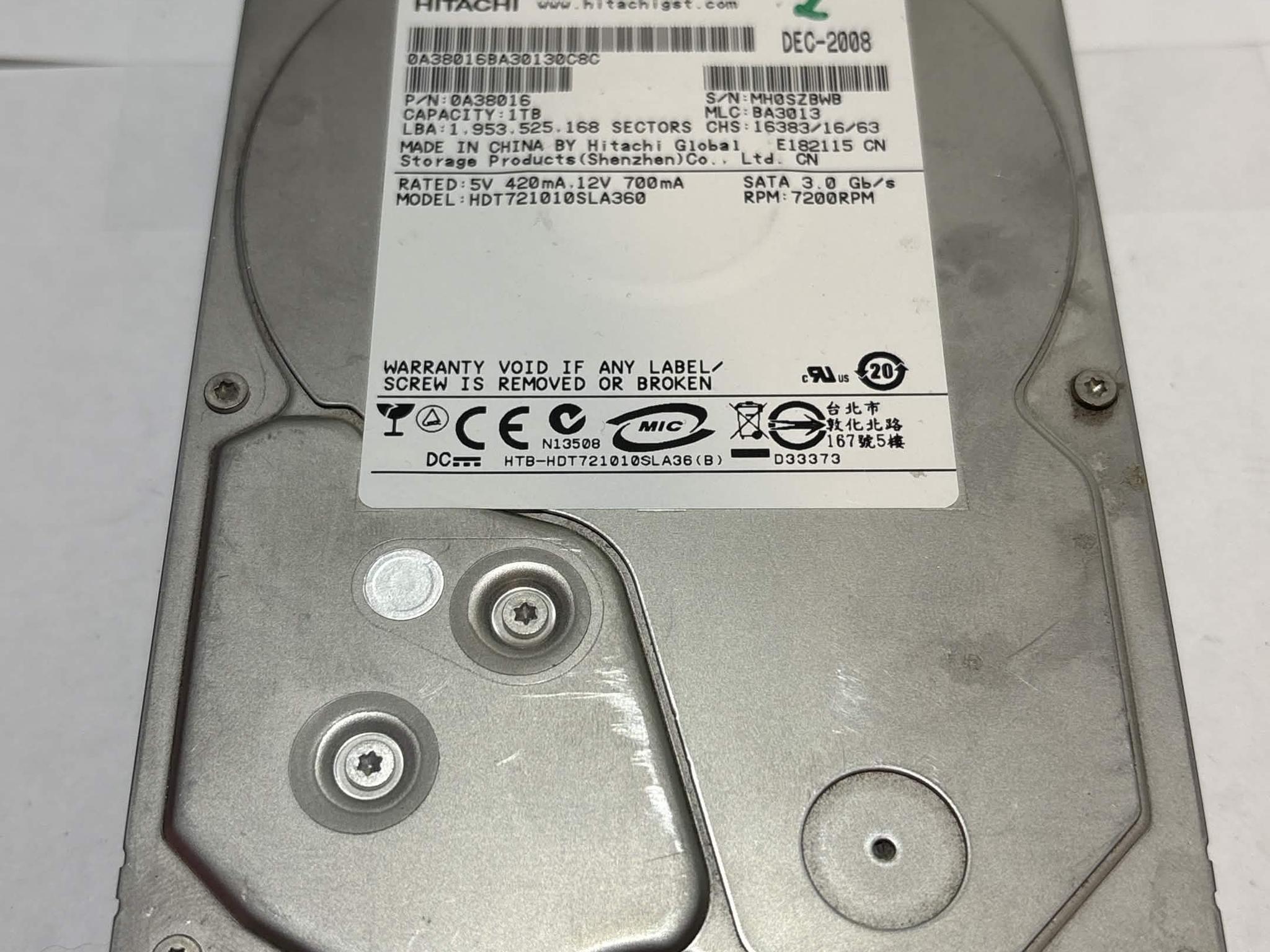Hitachi HDT721010SLA360 1TB 7200RPM SATA Hard Drive (NM)