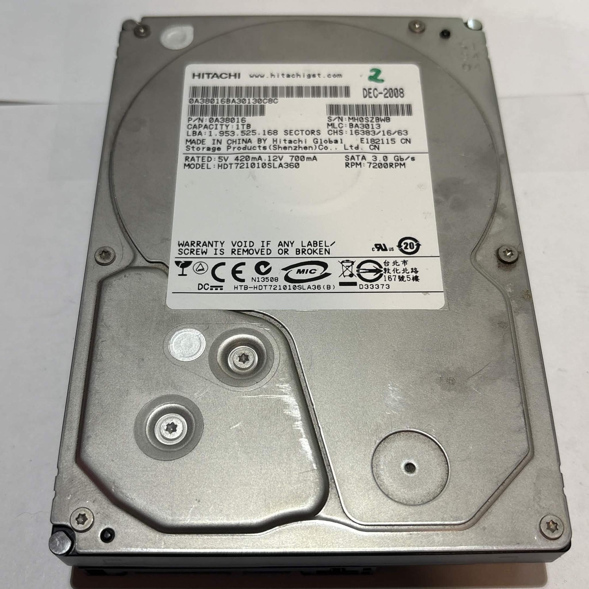 パパパンダ Hitachi HDT721010SLA360 1TB 7200RPM SATA Hard Drive (NM) | Jawa