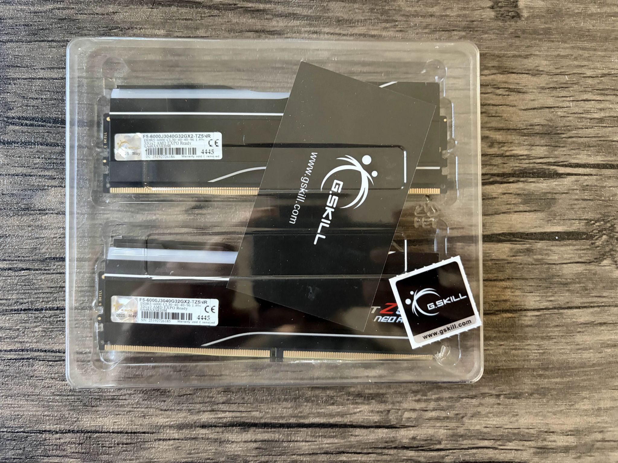 G.skill Trident DDR5 6000MT/S 64GB (2x32GB) CL30