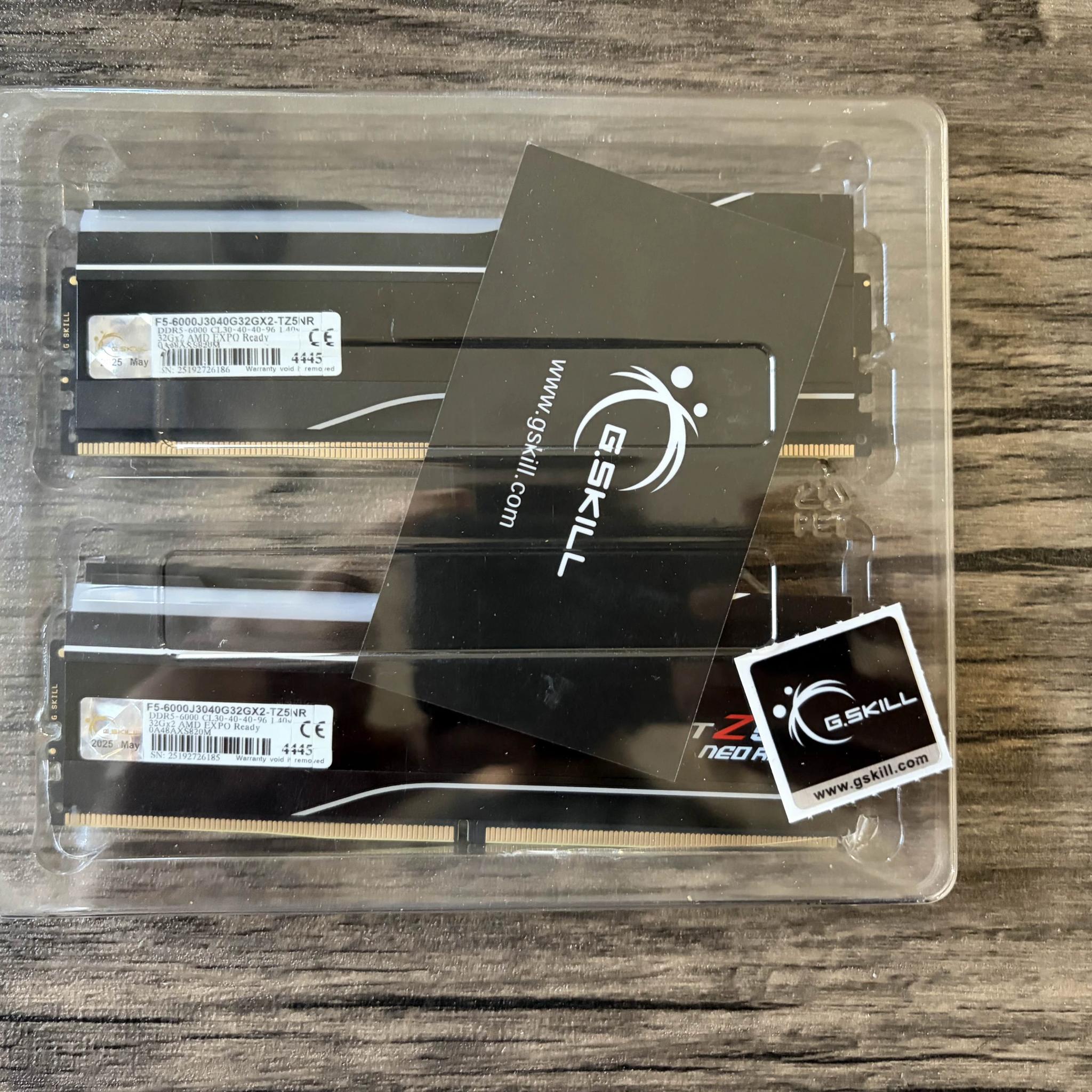 G.skill Trident DDR5 6000MT/S 64GB (2x32GB) CL30