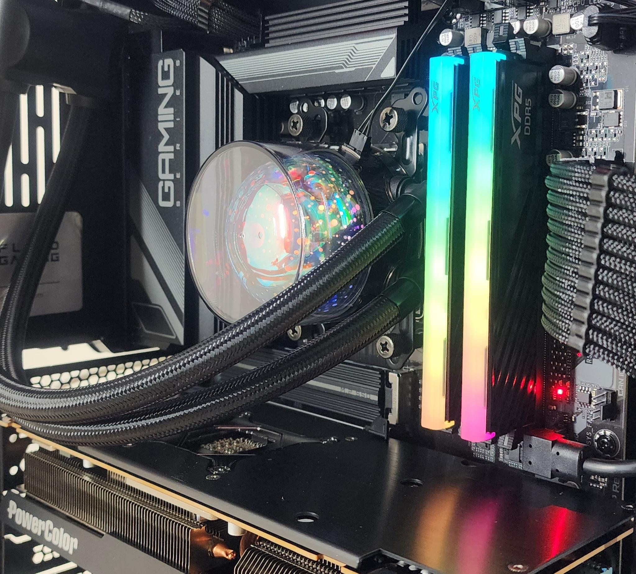 Gaming PC Ryzen 7 9700X 32GB RAM 1TB SSD RX 7800 XT 16GB Windows 11 Computer