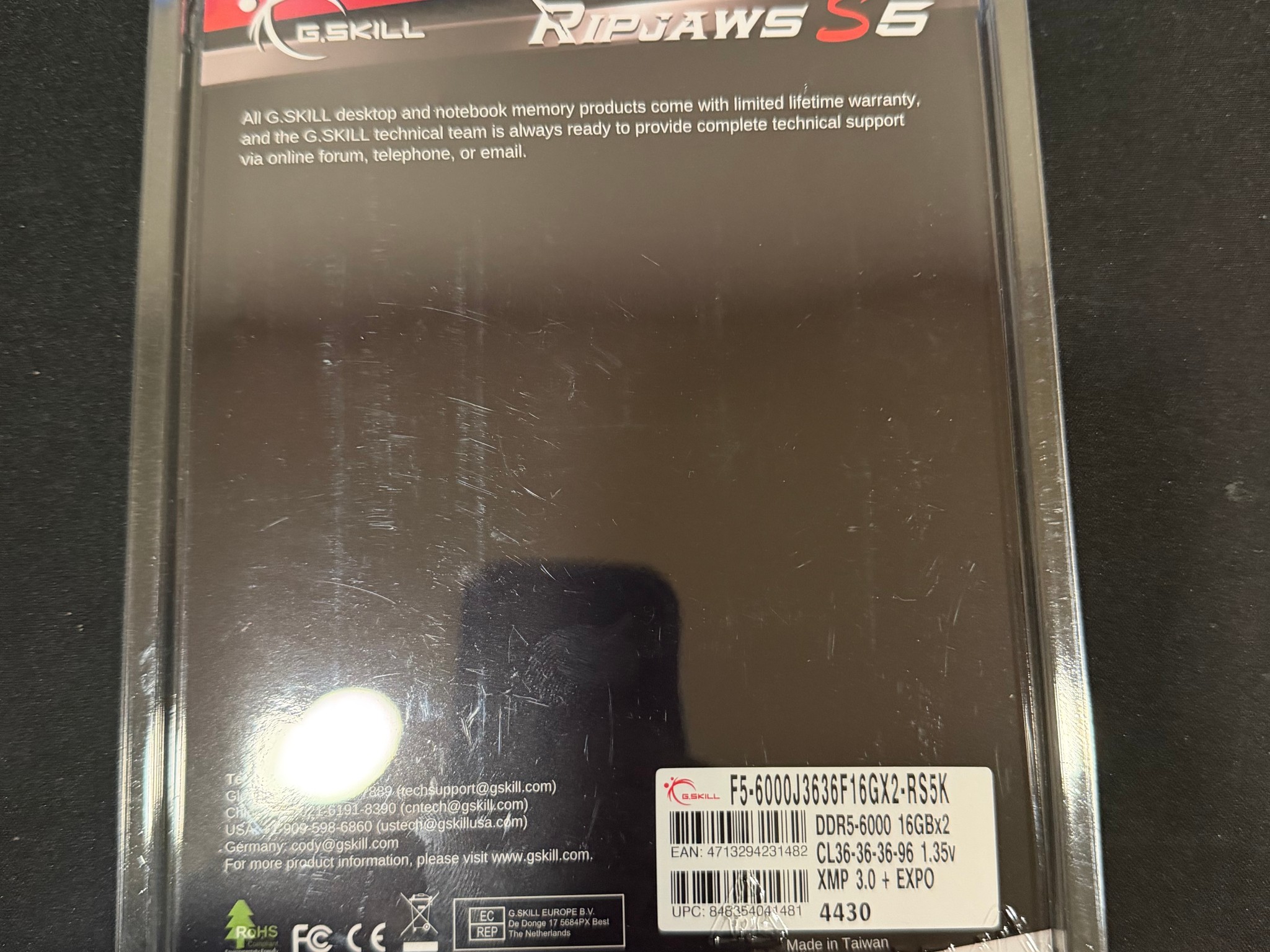 DDR5 RAM G SKILL 32gb (16x2)