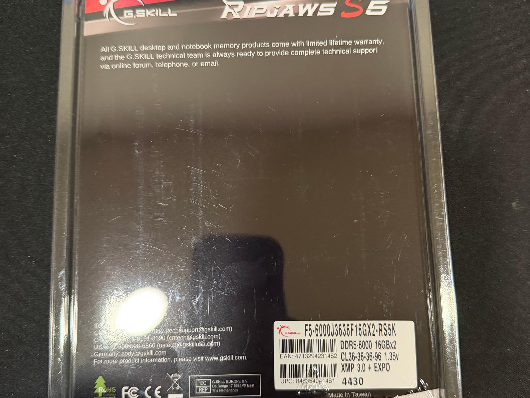 DDR5 RAM G SKILL 32gb (16x2)