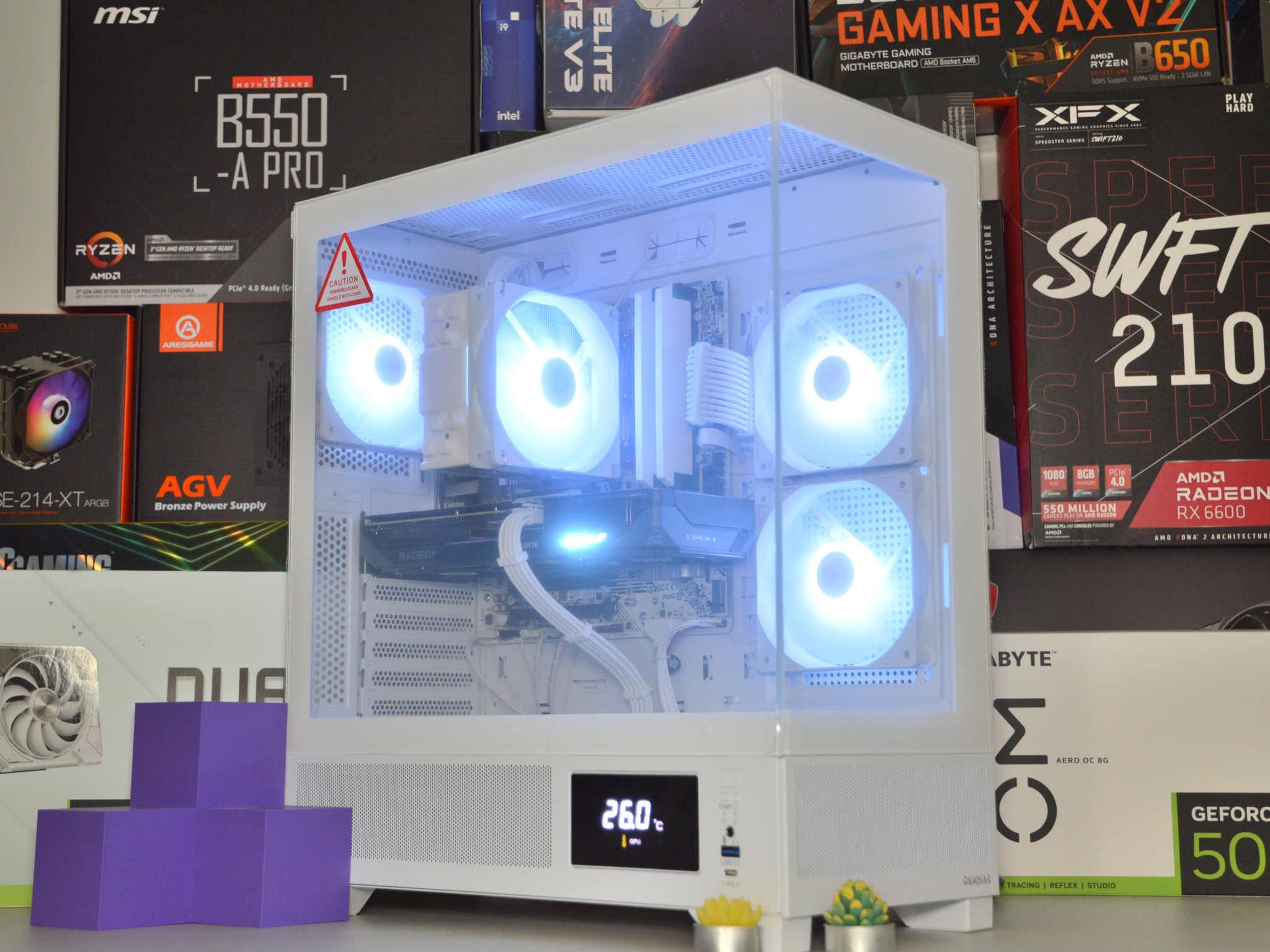 🌧️🌨️| RX 9060 XT 16GB | RYZEN 5 7600 | 16 GB DDR5 RAM | 1TB NVME SSD | Hurricane Blizzard