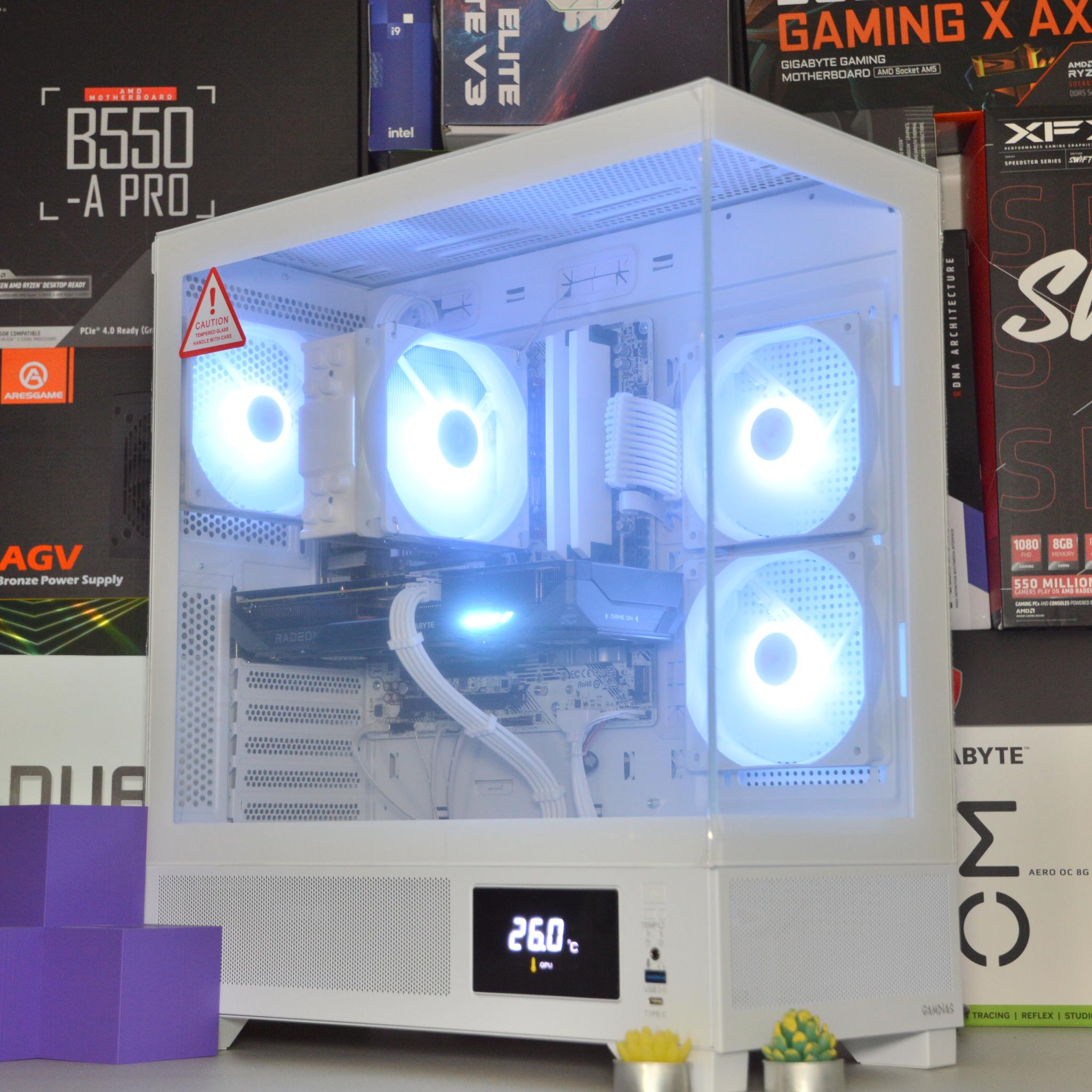 🌧️🌨️| RX 9060 XT 16GB | RYZEN 5 7600 | 16 GB DDR5 RAM | 1TB NVME SSD | Hurricane Blizzard
