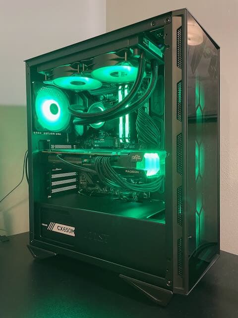 Shadow Fury! Gaming PC w/ Ryzen 5 5600X, RX 6700 XT, 32 GB DDR4, 1 TB NVMe, and lots of RGB