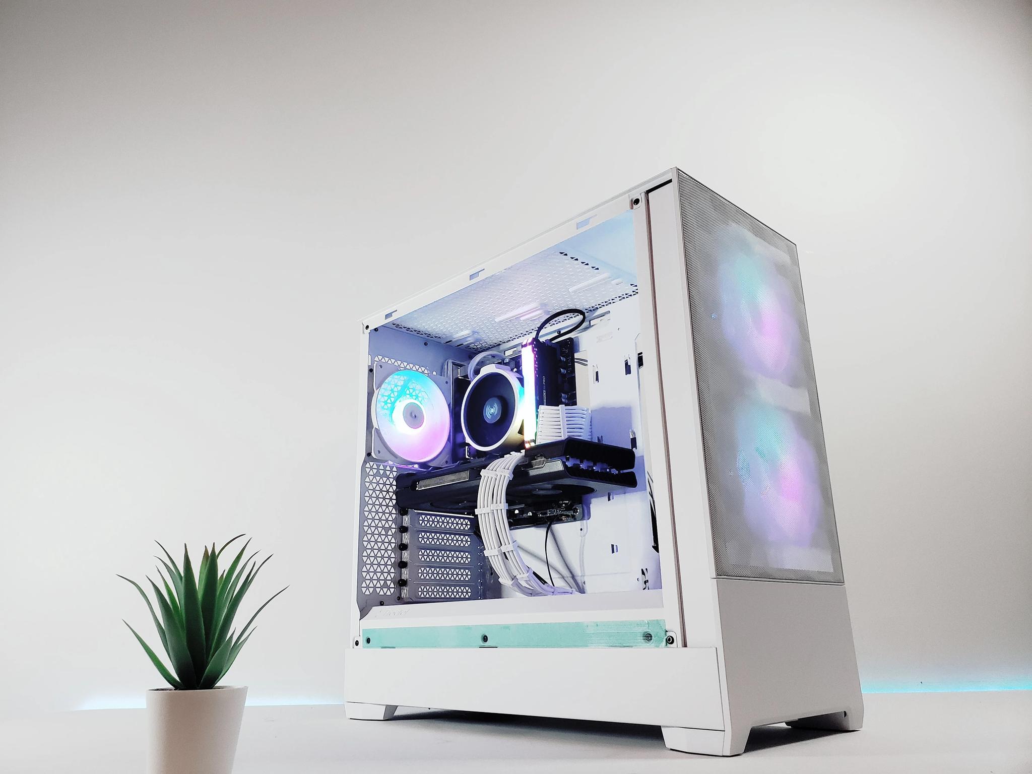 R5🚨White P2P Gaming PC V2 |⚙️5700XT| Brand New✨ |