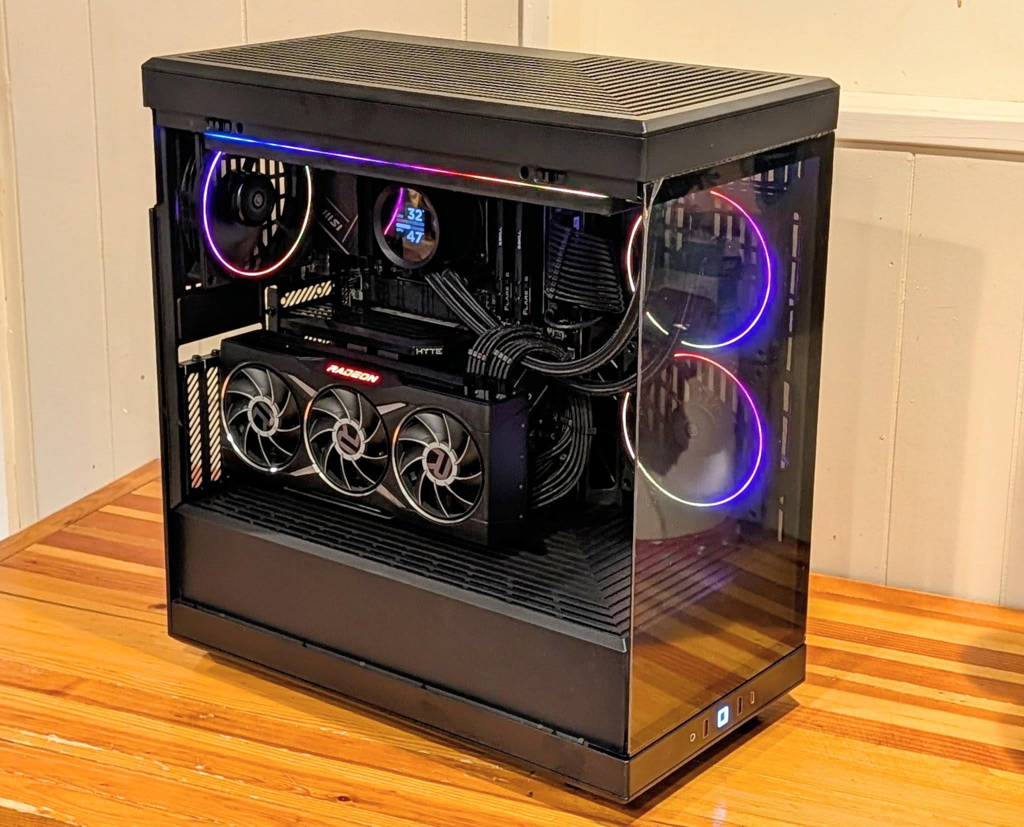 🌈 RX 6950 XT Gaming PC – Ryzen 7 7700X | Hyte Y40 RGB Build