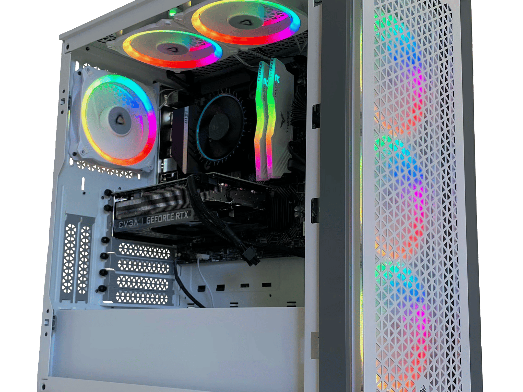 Forge Gladiator White Custom New Gaming PC // GTX 2060 // Intel 12100F // 16G DDR4 3200 // 1 TB NVME