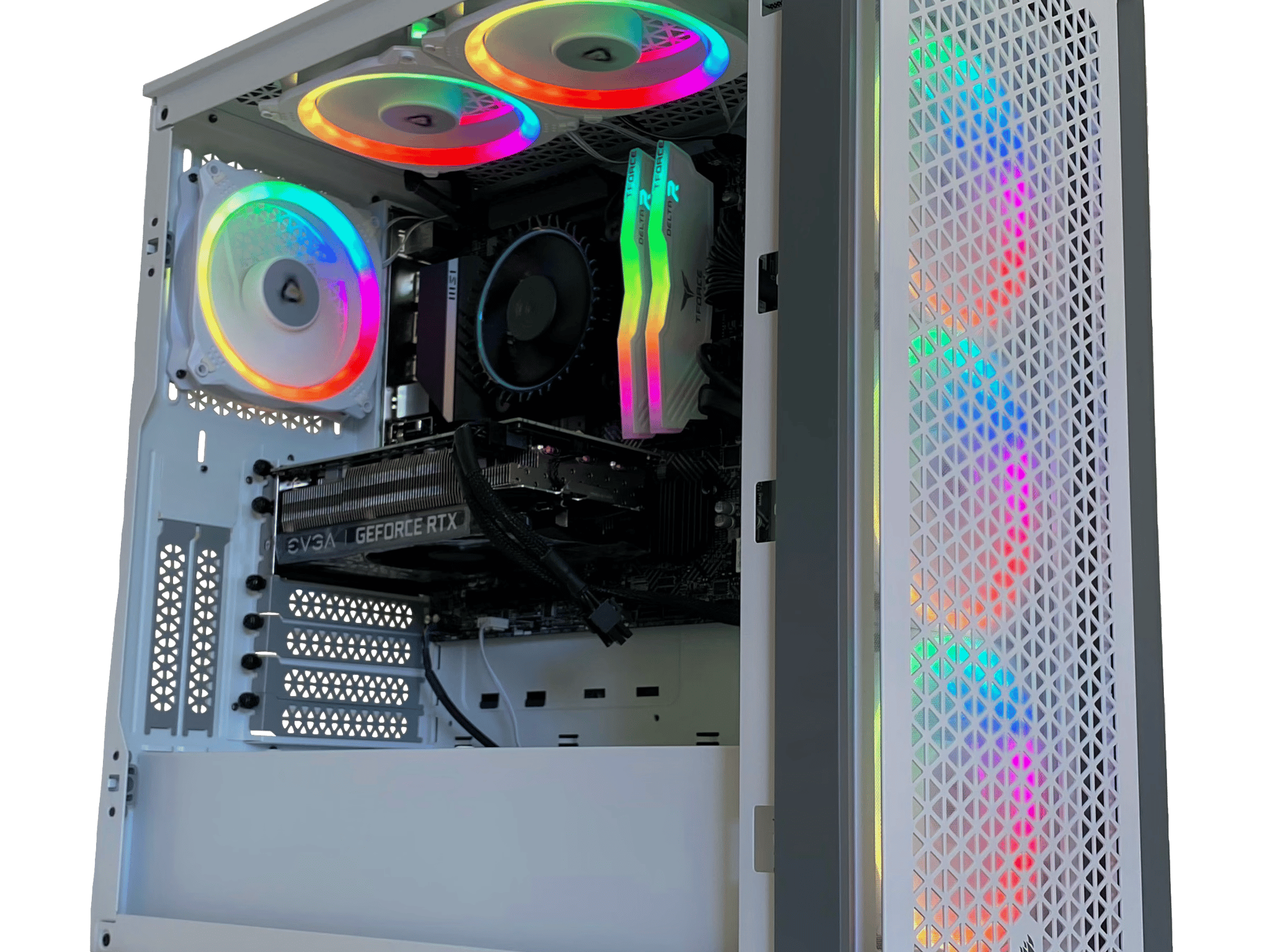 Forge Gladiator White Custom New Gaming PC // GTX 2060 // Intel 12100F // 16G DDR4 3200 // 1 TB NVME