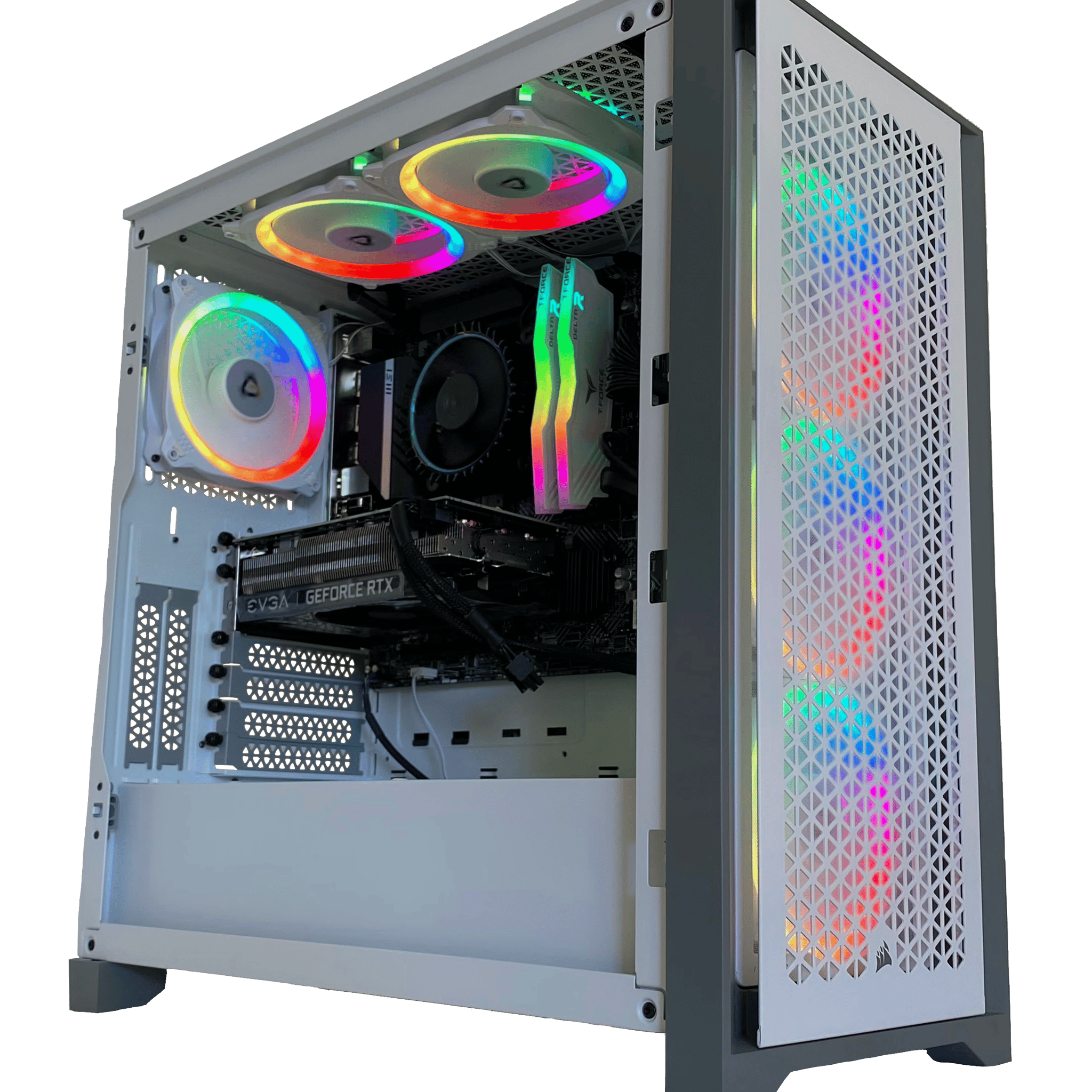 Forge Gladiator White Custom New Gaming PC // GTX 2060 // Intel 12100F // 16G DDR4 3200 // 1 TB NVME