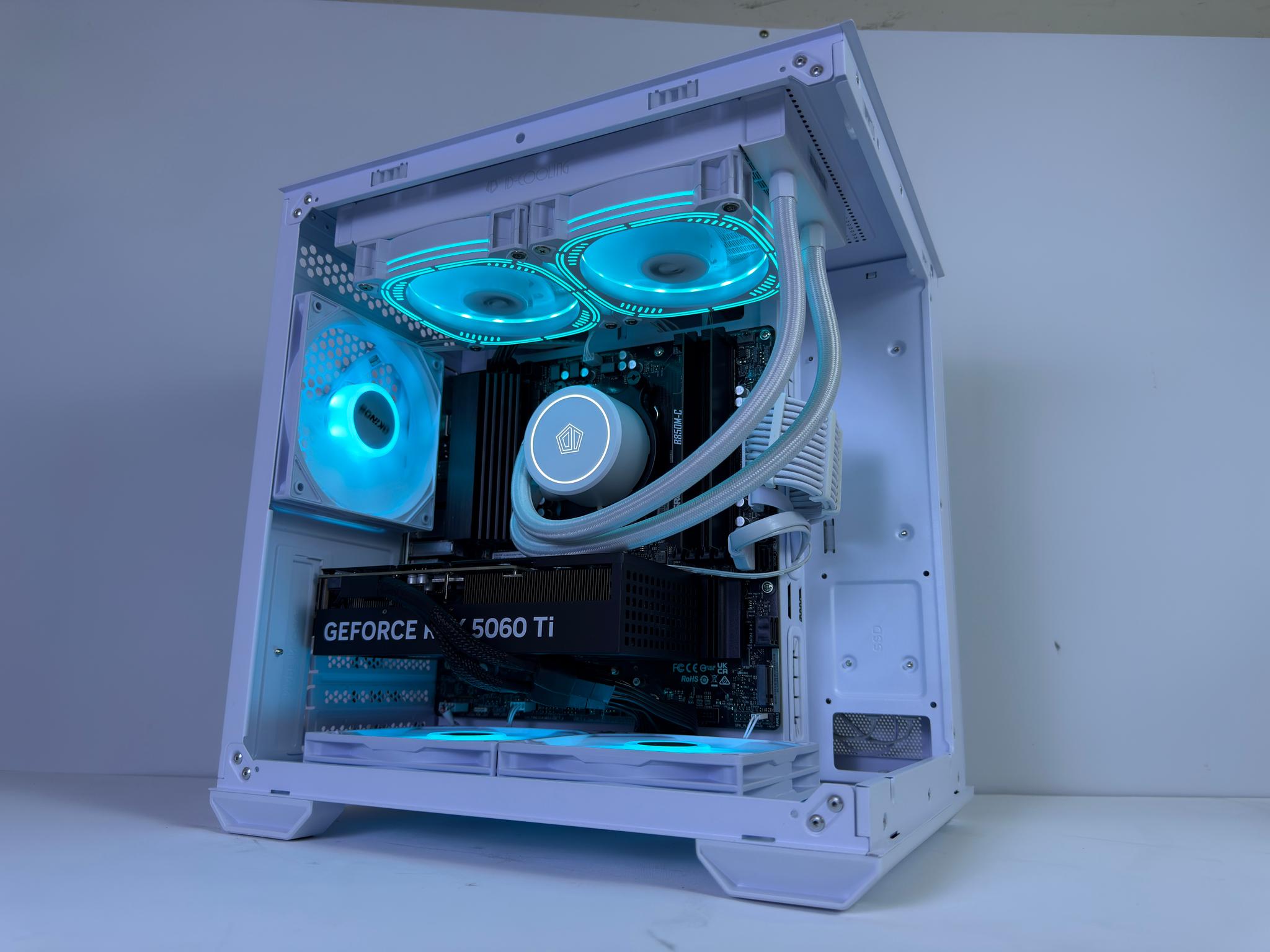Custom Gaming PC | RTX 5060 Ti, Ryzen 5 9600X, 16GB DDR5 RAM, 1TB NVMe SSD, WiFi 6E & BT