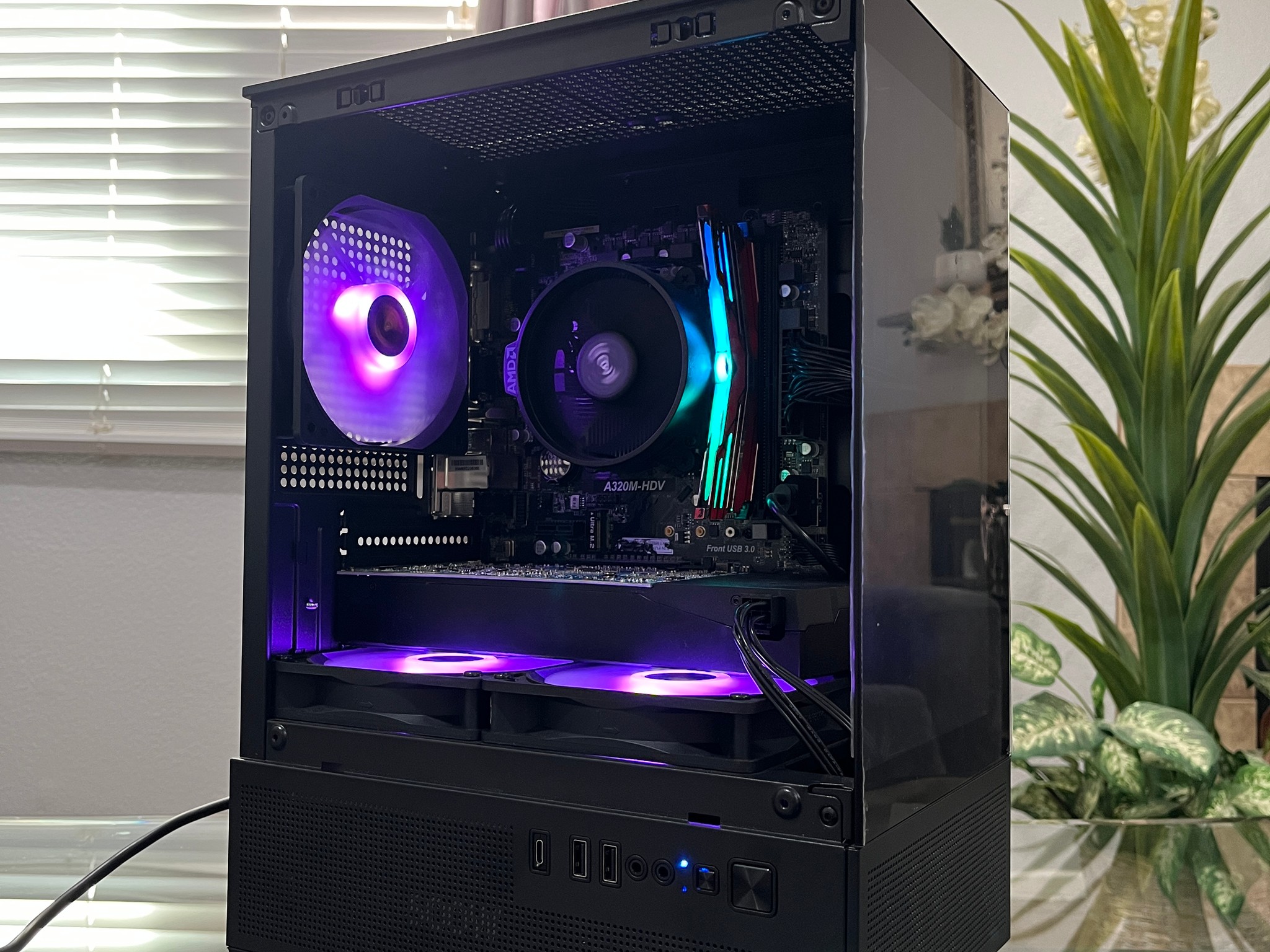 ゲーミングPC Ryzen5 2600 GTX1060 SSD256GB 8GB GTX 1060 6GB, Ryzen 5 2600, 8GB RAM | Black RGB Gaming Computer/PC