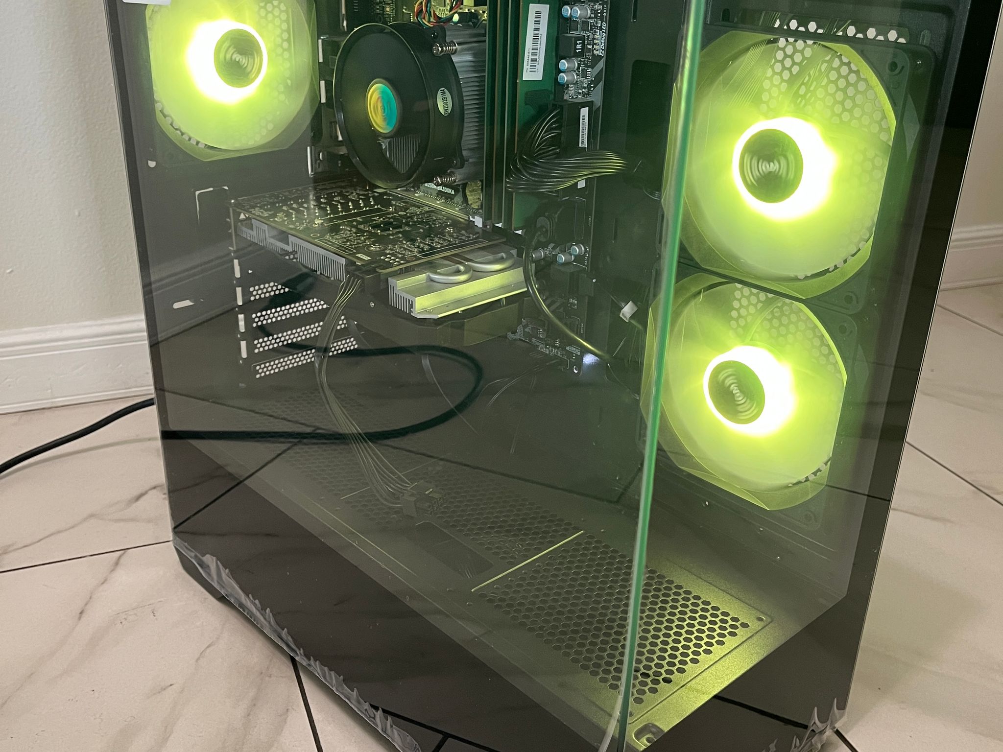 NVIDIA RTX 2060 Super, Intel Core i5-7400, 16GB RAM, 878GB Storage, RGB Gaming PC w/ Wi-Fi & BT