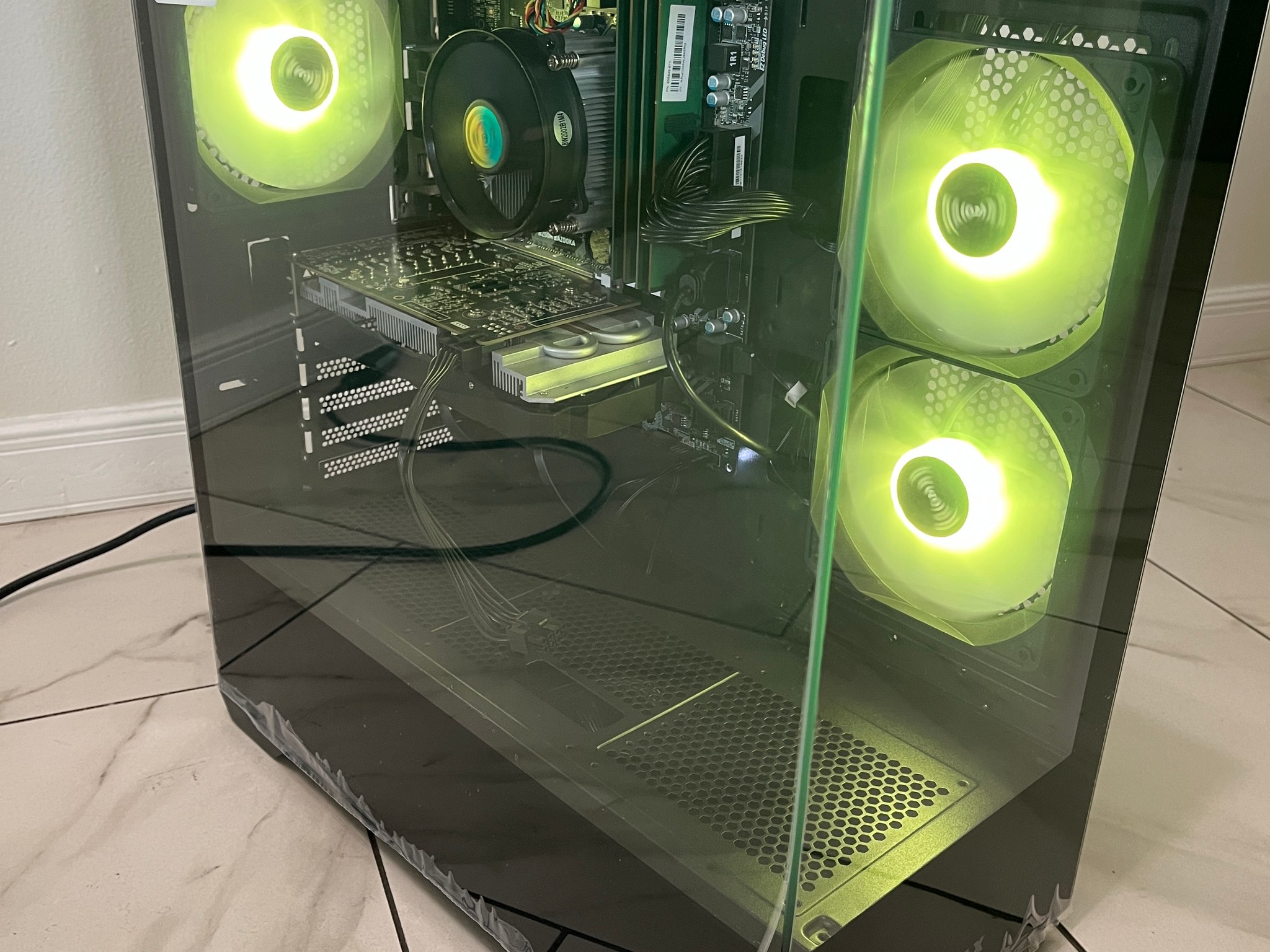NVIDIA RTX 2060 Super, Intel Core i5-7400, 16GB RAM, 878GB Storage, RGB Gaming PC w/ Wi-Fi & BT