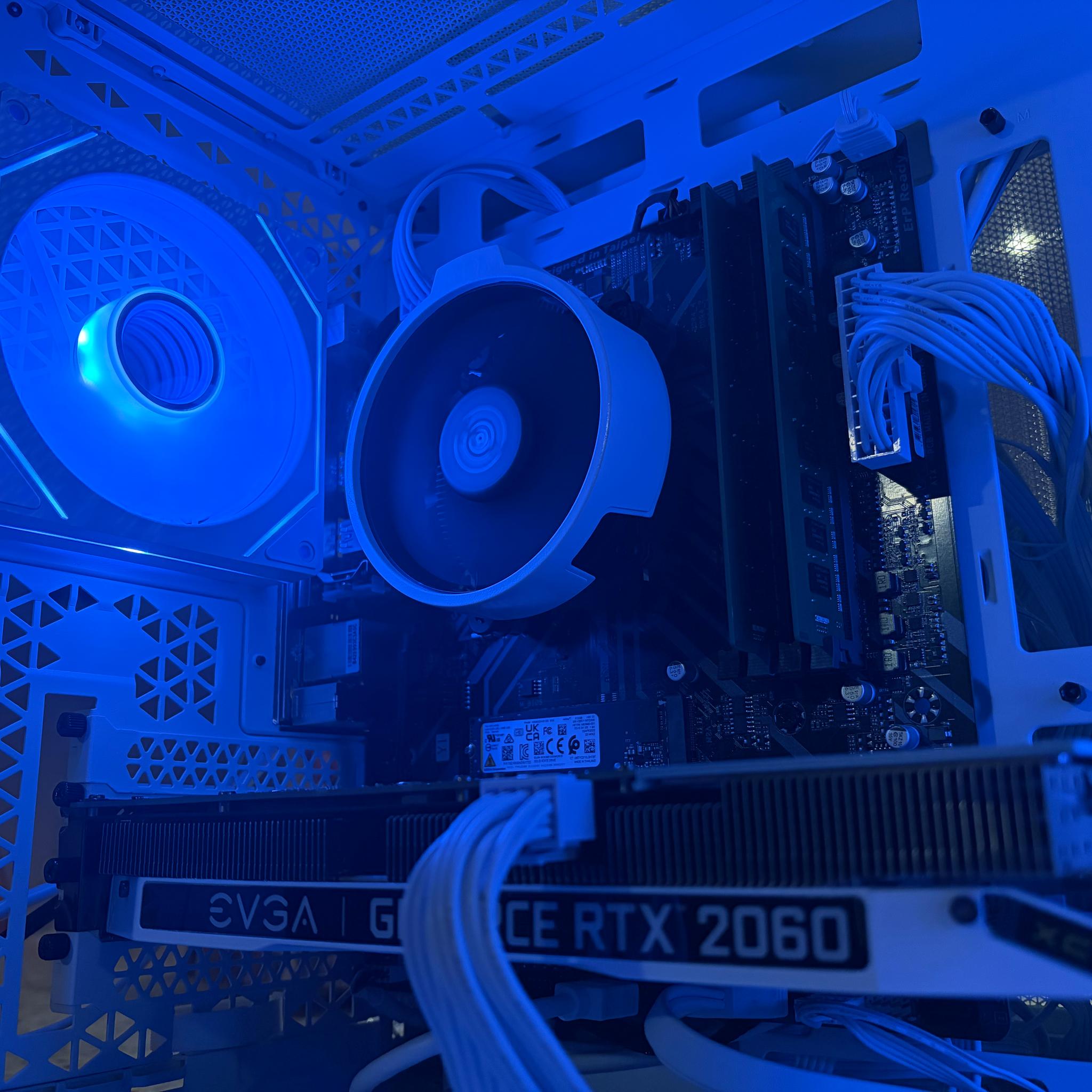 White Gaming PC | RTX 2060 6GB | RYZEN 7 2700X| 16GB RAM | 500GB SSD | Wi-Fi + Bluetooth