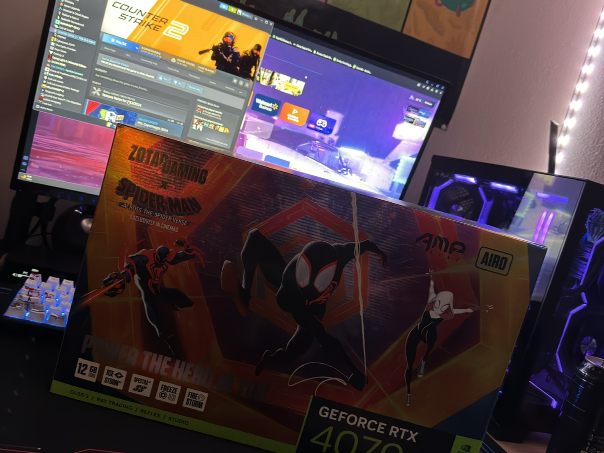 GeForce RTX 4070 Into the Spiderverse Edition