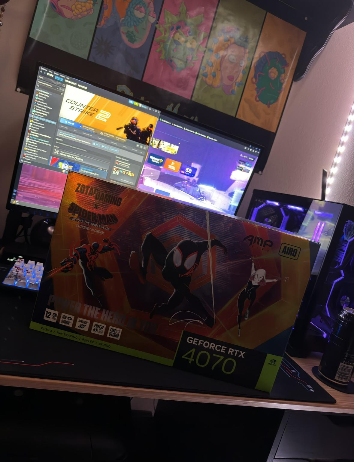 GeForce RTX 4070 Into the Spiderverse Edition
