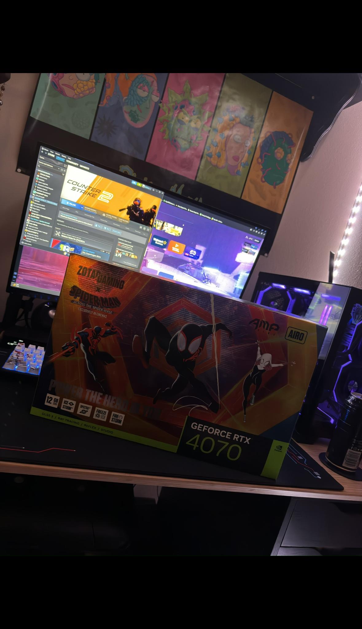 GeForce RTX 4070 Into the Spiderverse Edition