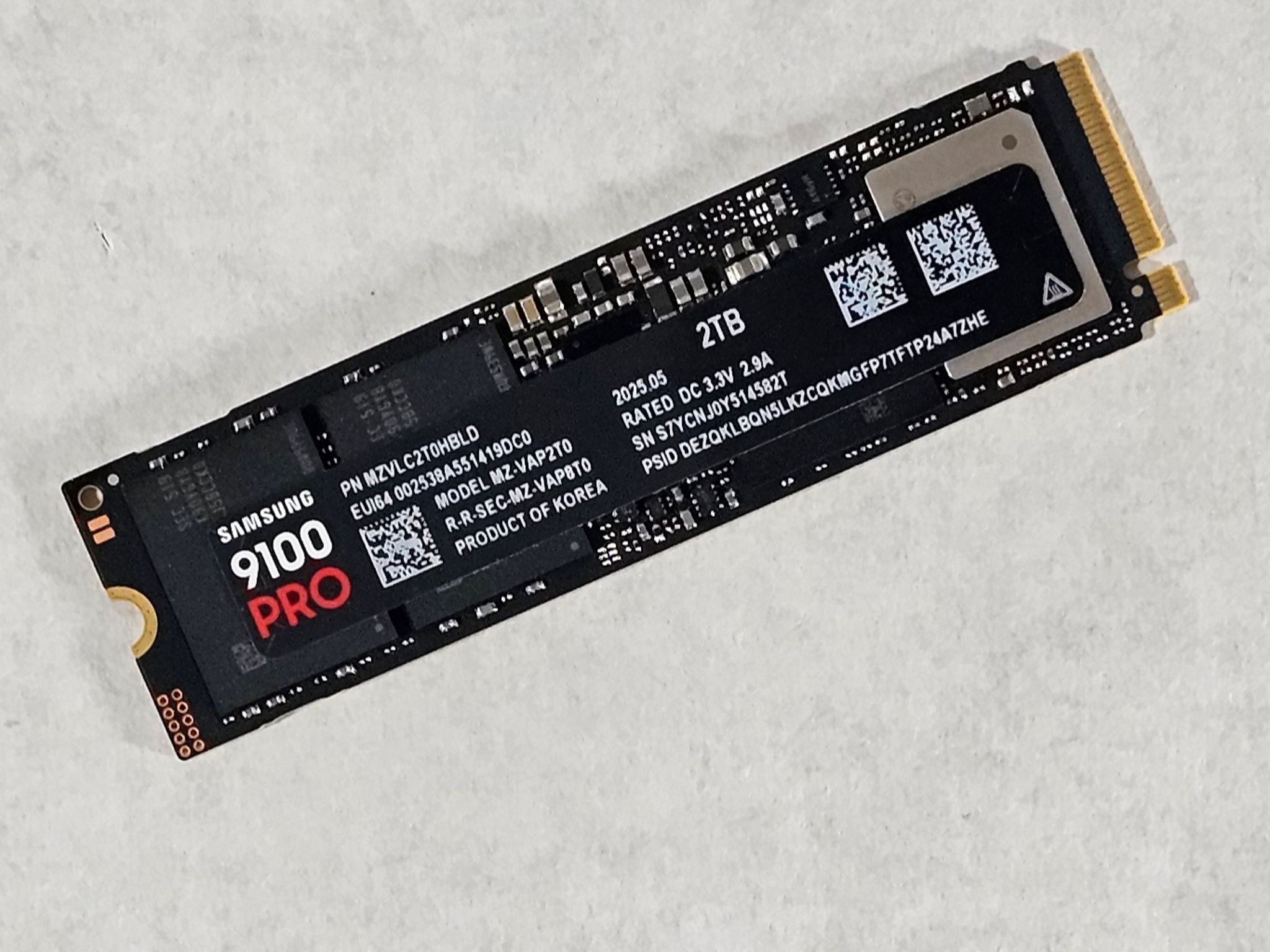 2TB NVMe M.2 SSD Samsung 9100 PRO Gen5