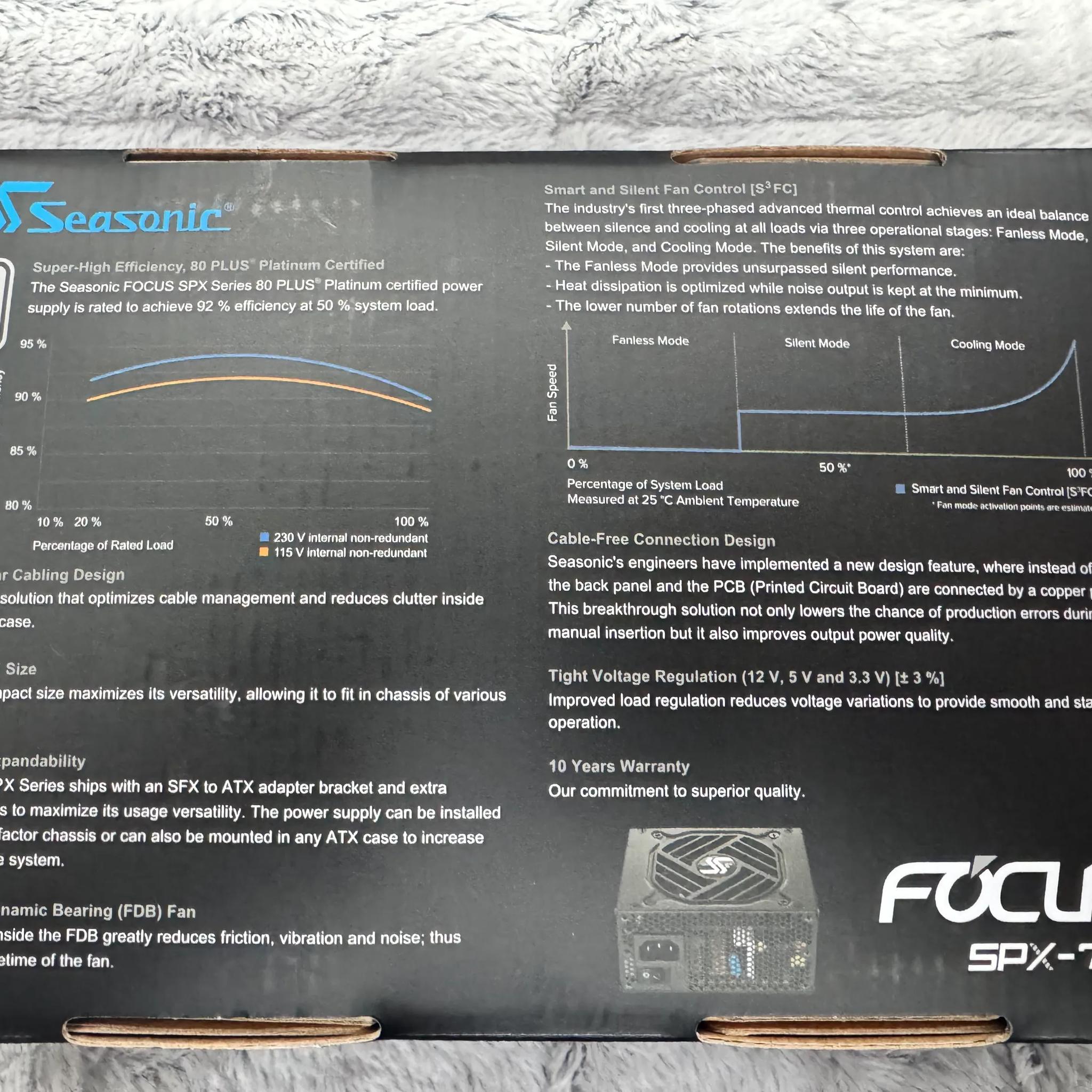 SFX PSU - SEASONIC FOCUS SPX - 750 - 80 PLUS PLATINUM