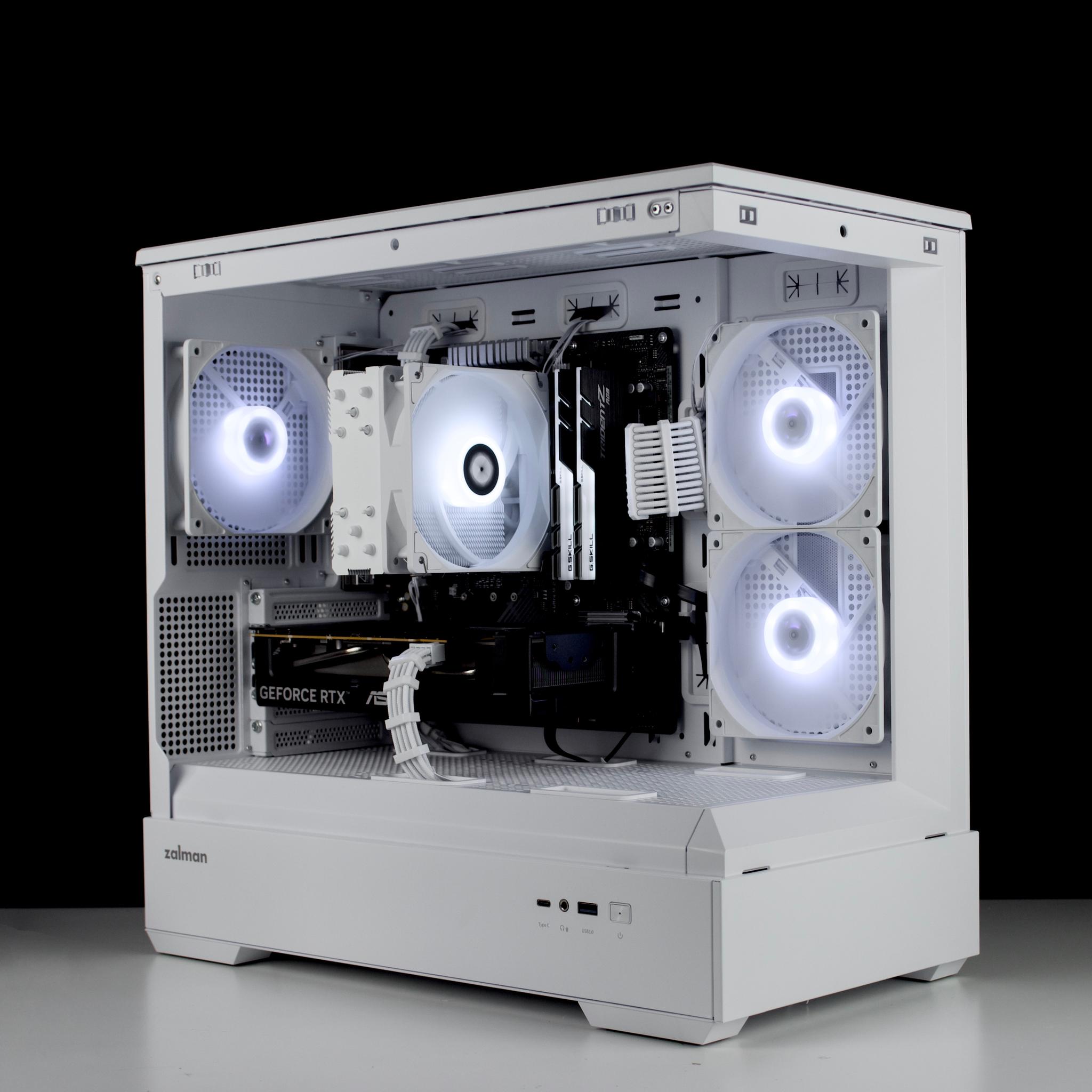 🧊❄️🧊 White Gaming PC – RTX 5060 , Ryzen 5 5600, 16GB RAM, 1TB SSD - WiFi, BlueTooth 🧊❄️🧊