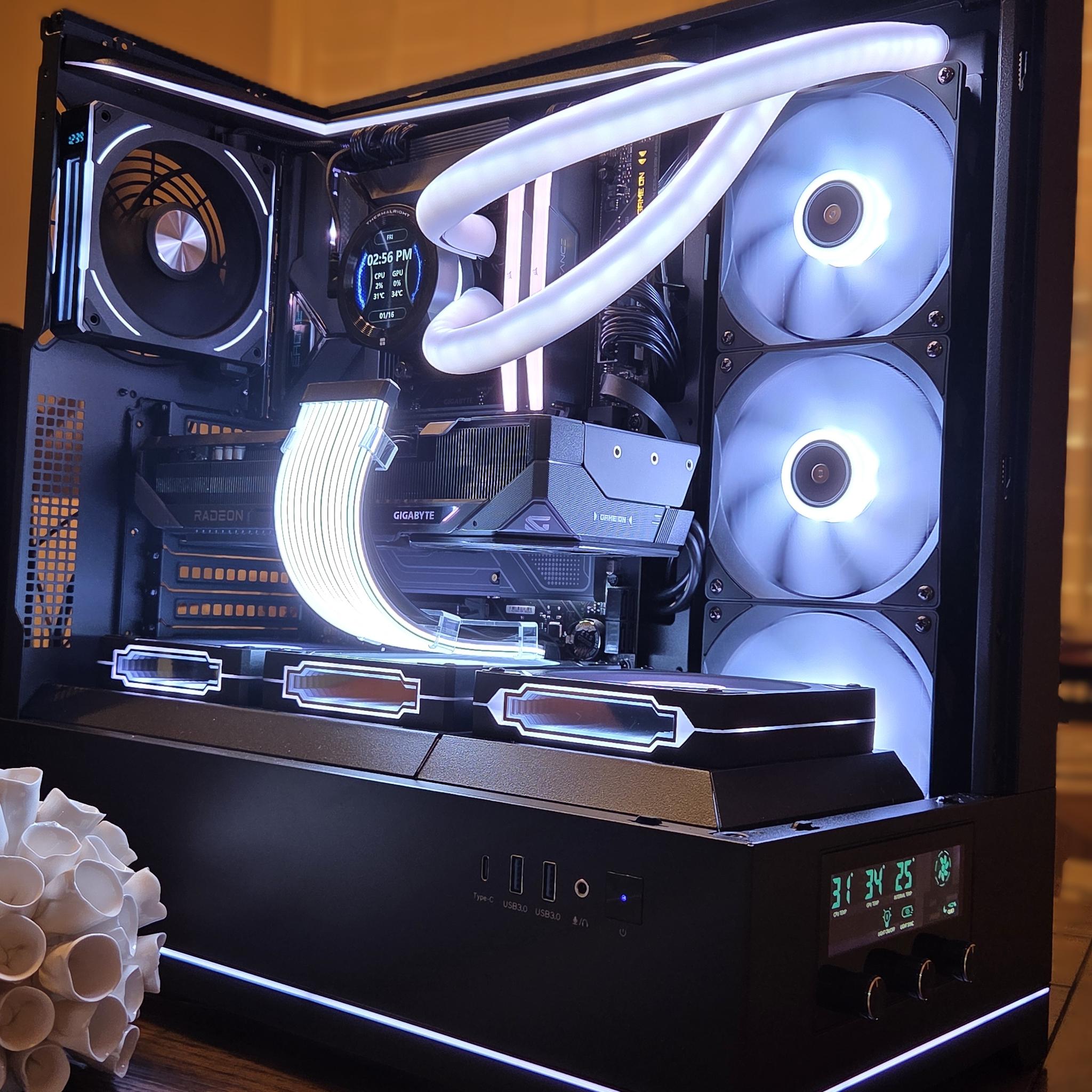 Morpheus! 🌟 | RX 9070 XT Gaming PC | Intel Core Ultra 7 265KF | 32GB DDR5 | 2TB NVMe | LCD Display