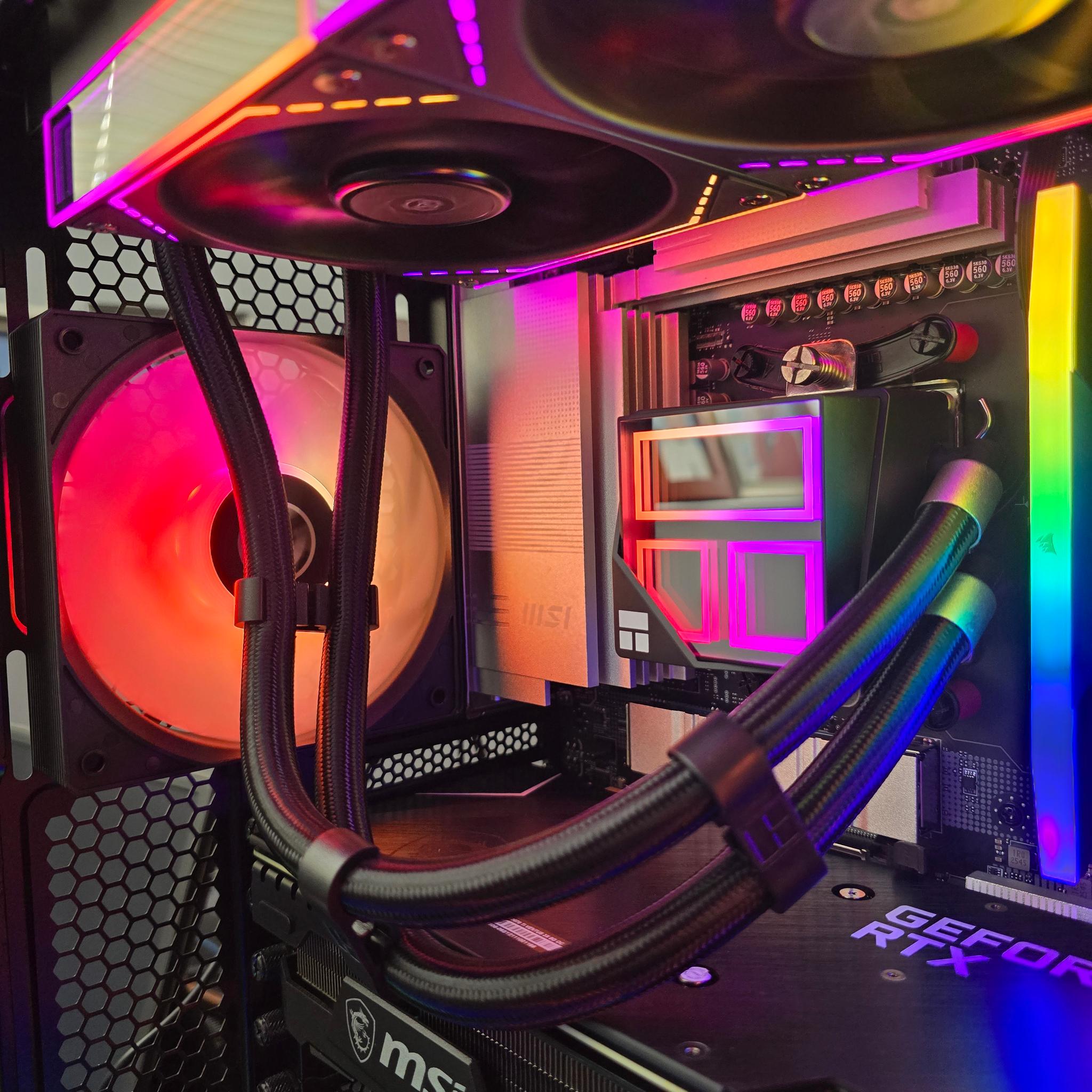 💥Versatile Black PC💥RTX 3070 TI | Ryzen 7 7700X | 32GB DDR5 | 1TB NVME M.2 | Windows 11 Pro