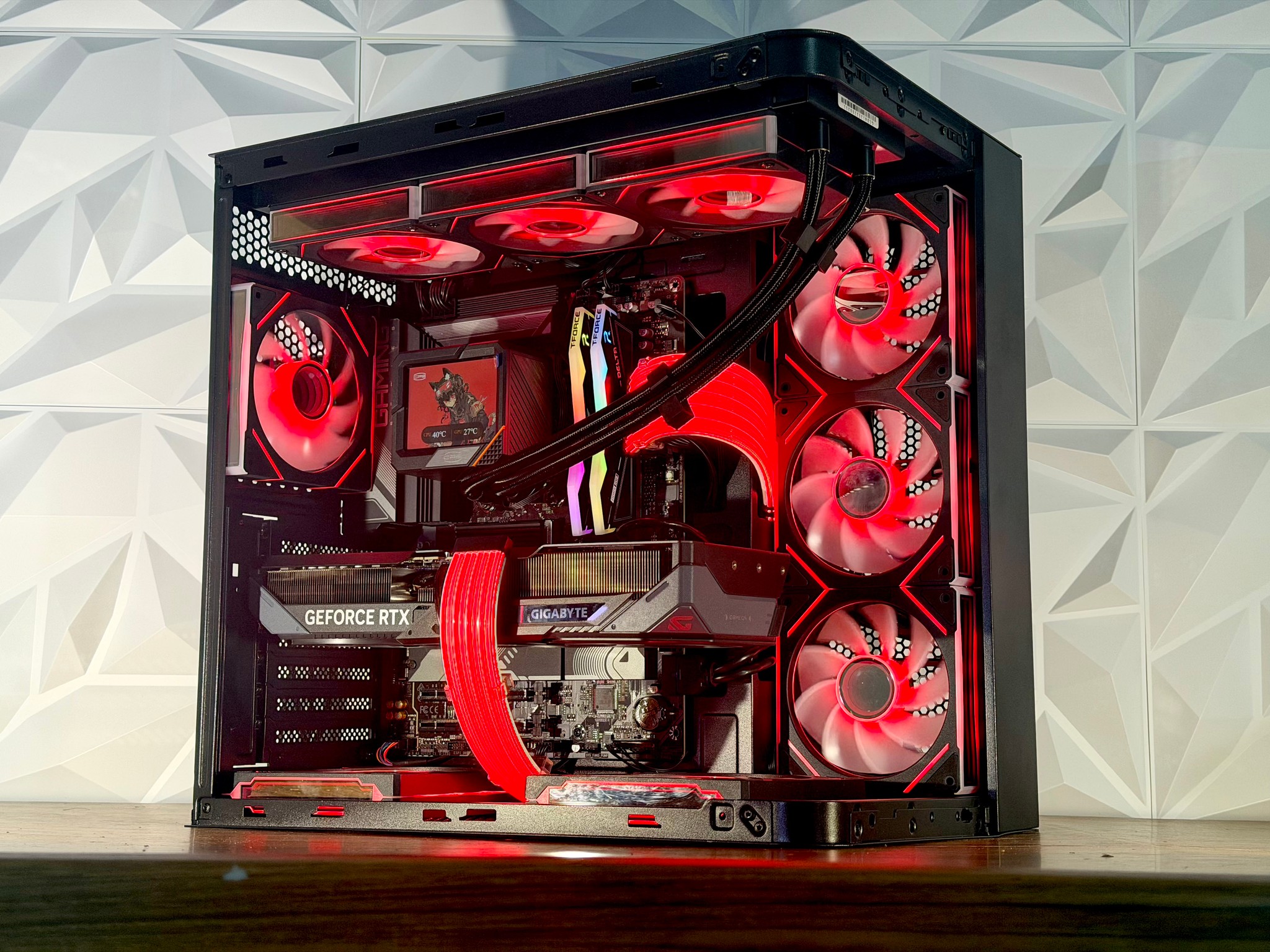 ⚡ Ryzen 7 7700X | RTX 5070 OC | DDR5 | 1TB NVMe | LCD AIO | Windows 11 Pro ⚡ “ROSEFIRE ELITE” PC