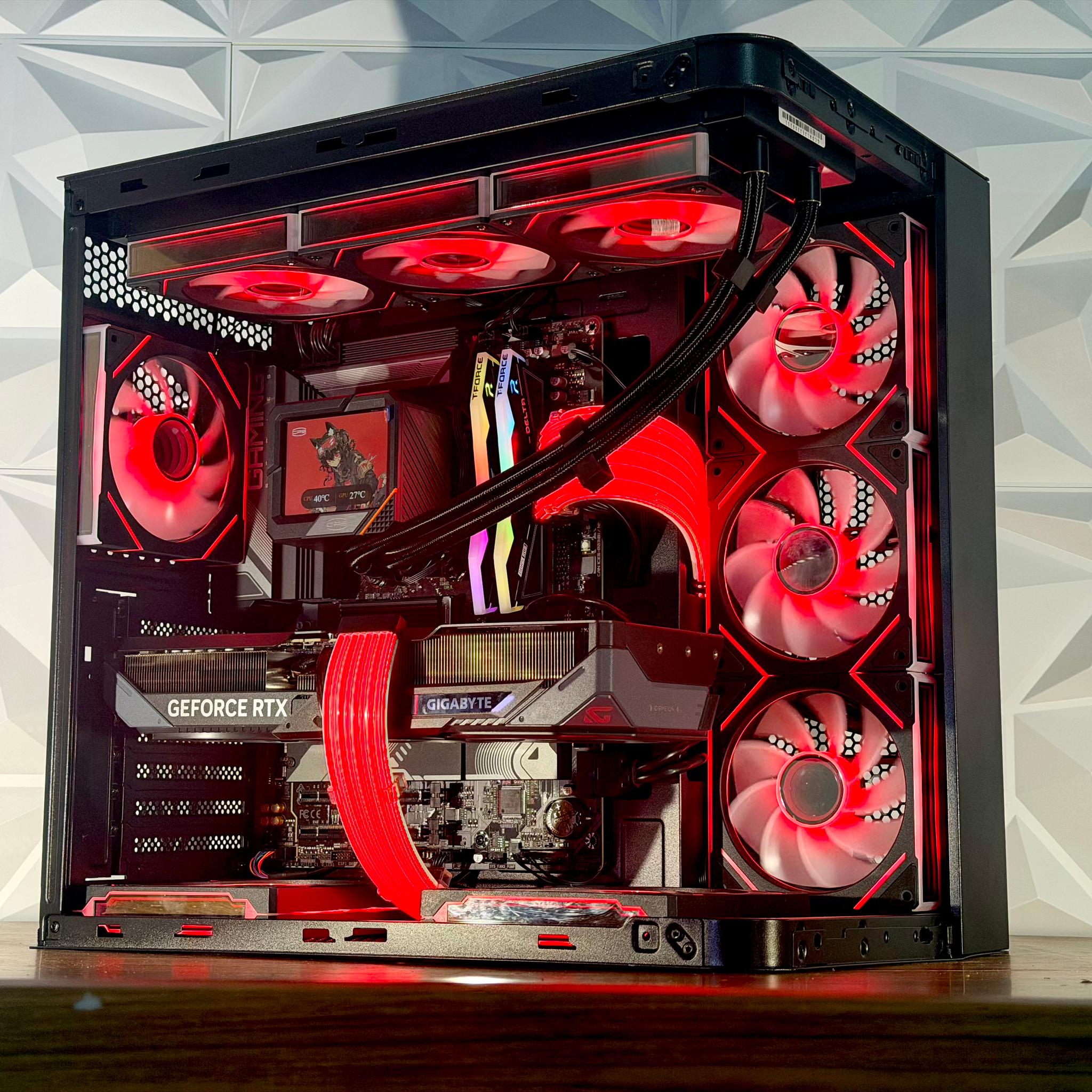 ⚡ Ryzen 7 7700X | RTX 5070 OC | DDR5 | 1TB NVMe | LCD AIO | Windows 11 Pro ⚡ “ROSEFIRE ELITE” PC