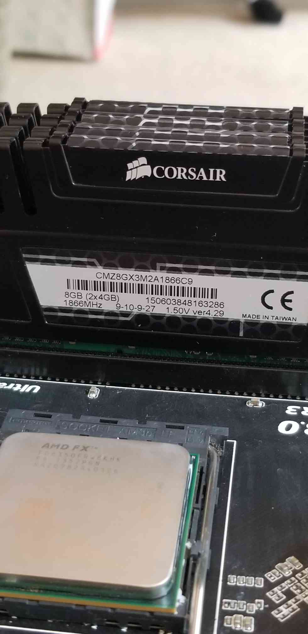 AMD FX 8350 (8 Cores 8 Threads) + Gigabyte GA-990FXA-UD3 + 16GB (4x4) DDR3 Bundle (Read Description)