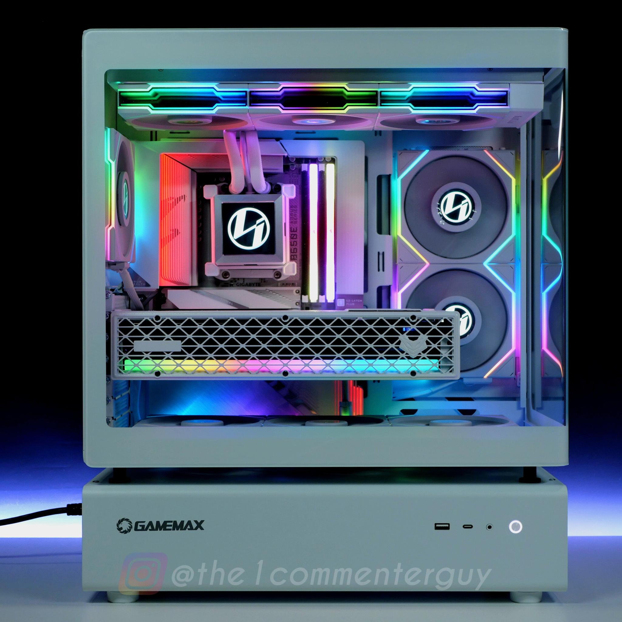 STEALTH 🧊|🖥 Ryzen 9800X3D, RX 9070XT, 2TB 4.0 nvme, 32GB DDR5 RGB White Gaming Pc