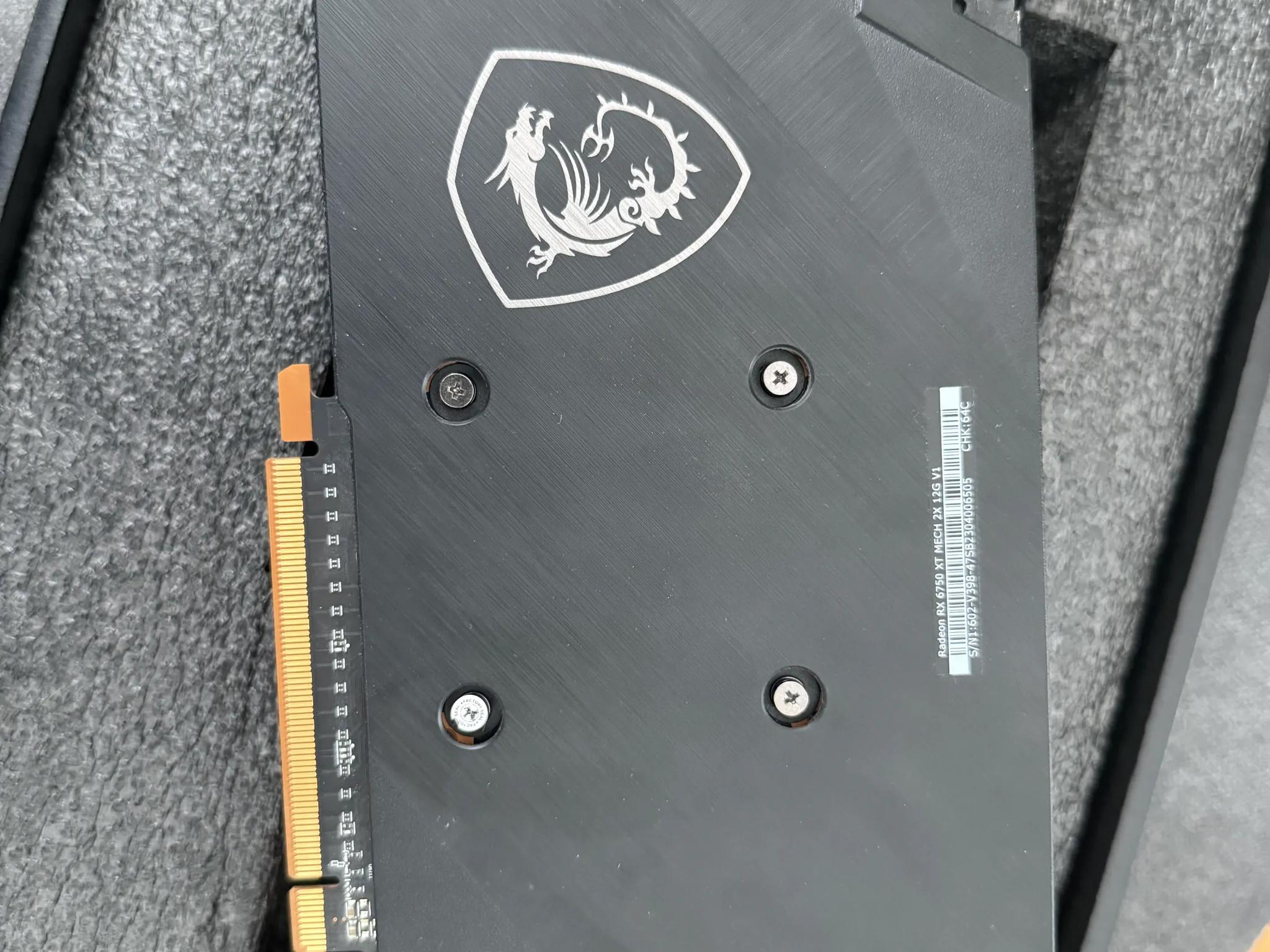 USED MSI Mech Radeon RX 6750 XT 12GB GDDR6 PCI Express 4.0 ATX Video Card RX 6750 XT MECH 2X 12G V1