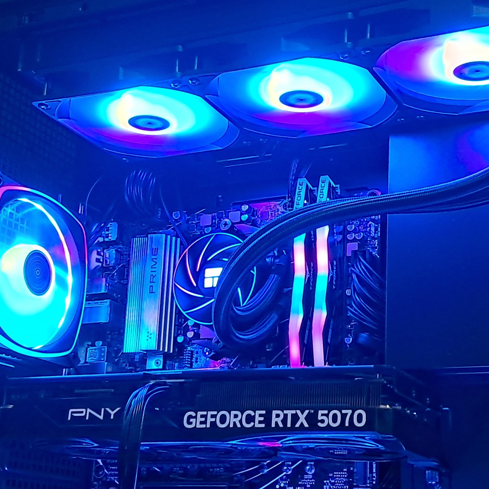 Custom RTX 5070 Gaming PC | Ryzen 5 7600X | 2TB SSD | 16GB DDR5 | WiFi!