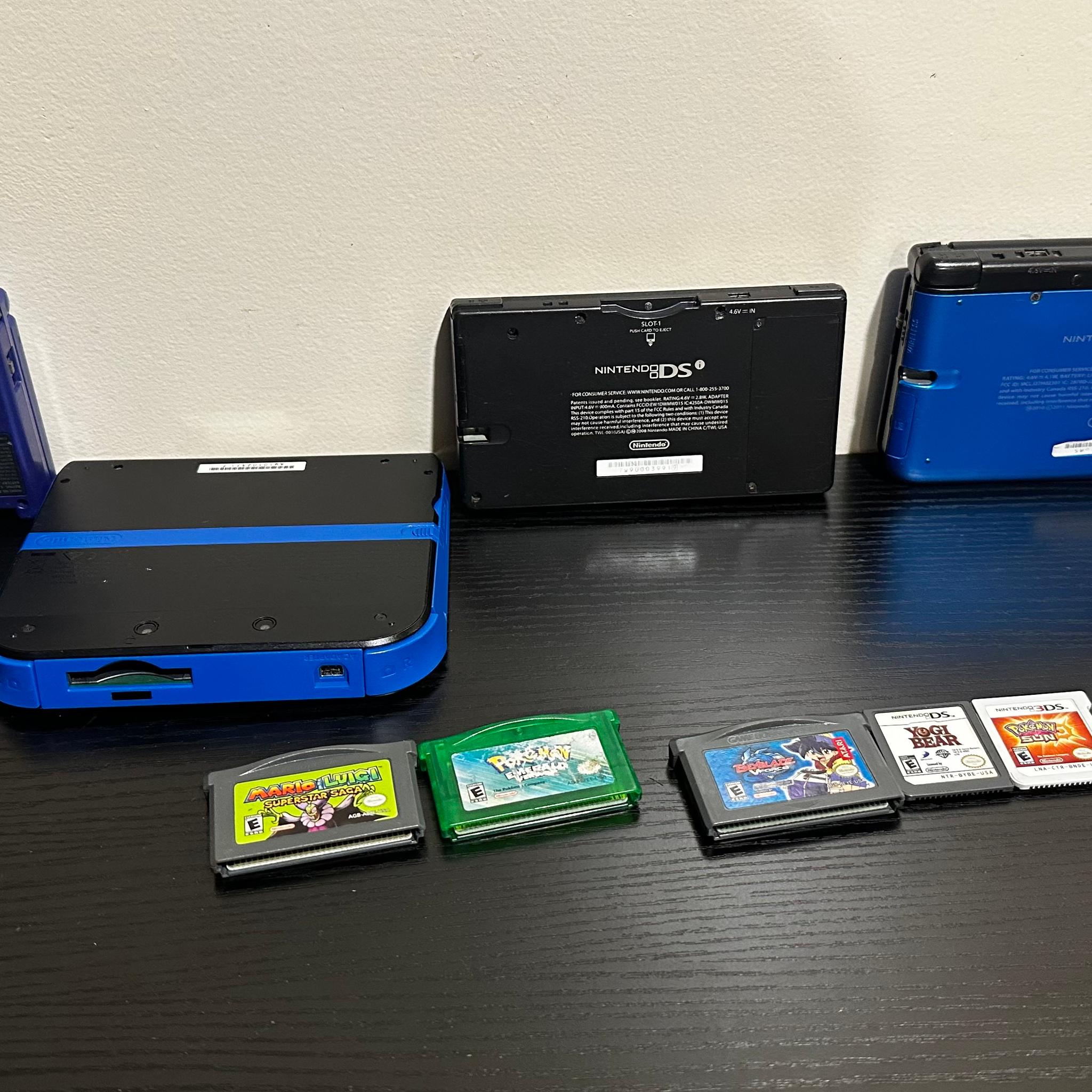 Nintendo Handheld Bundle – GBA SP, DS, 2DS, 3DS XL + Games