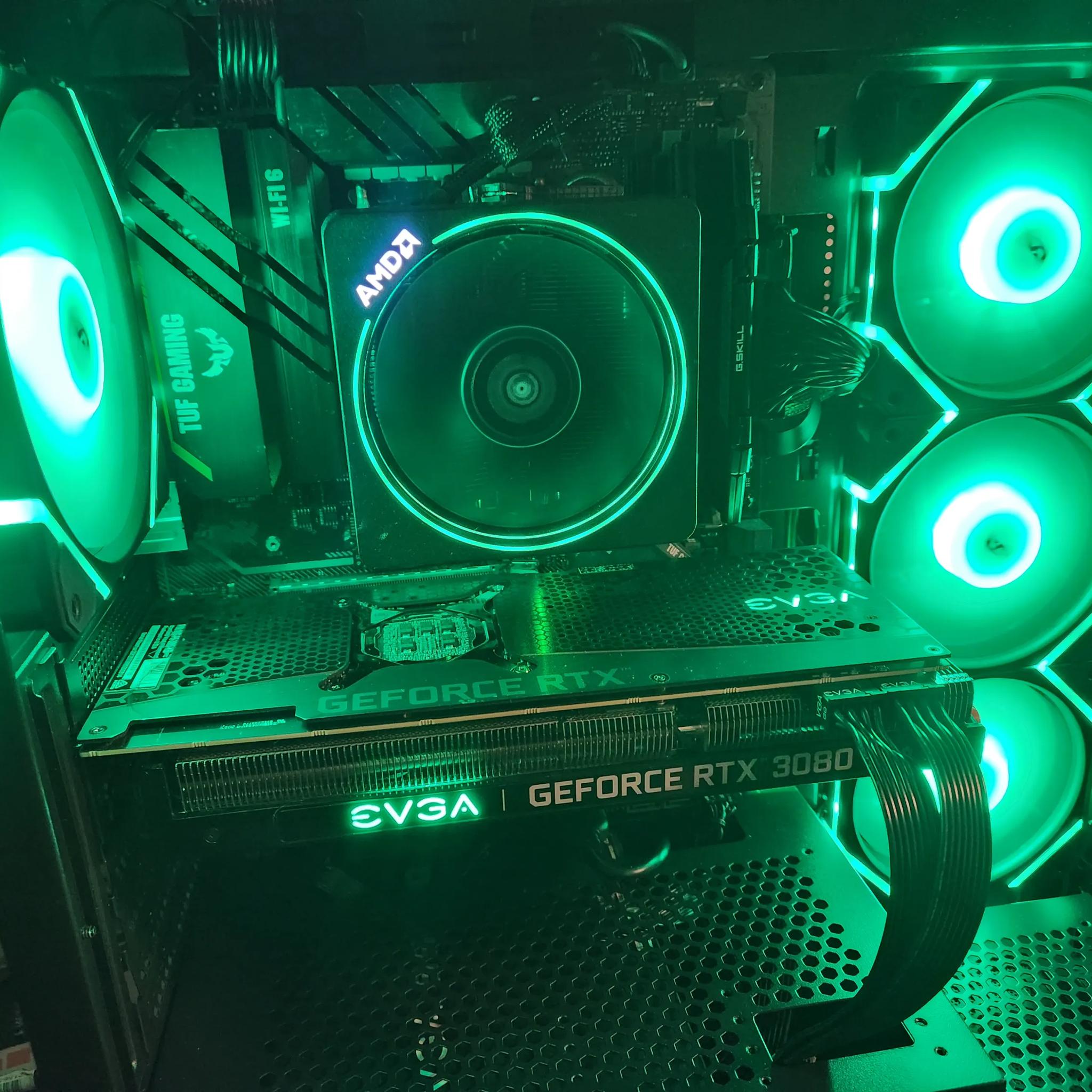 The Green machine II RTX 3080/ Ryzen 9 3900x! 1440P gaming/streaming BEAST!!!