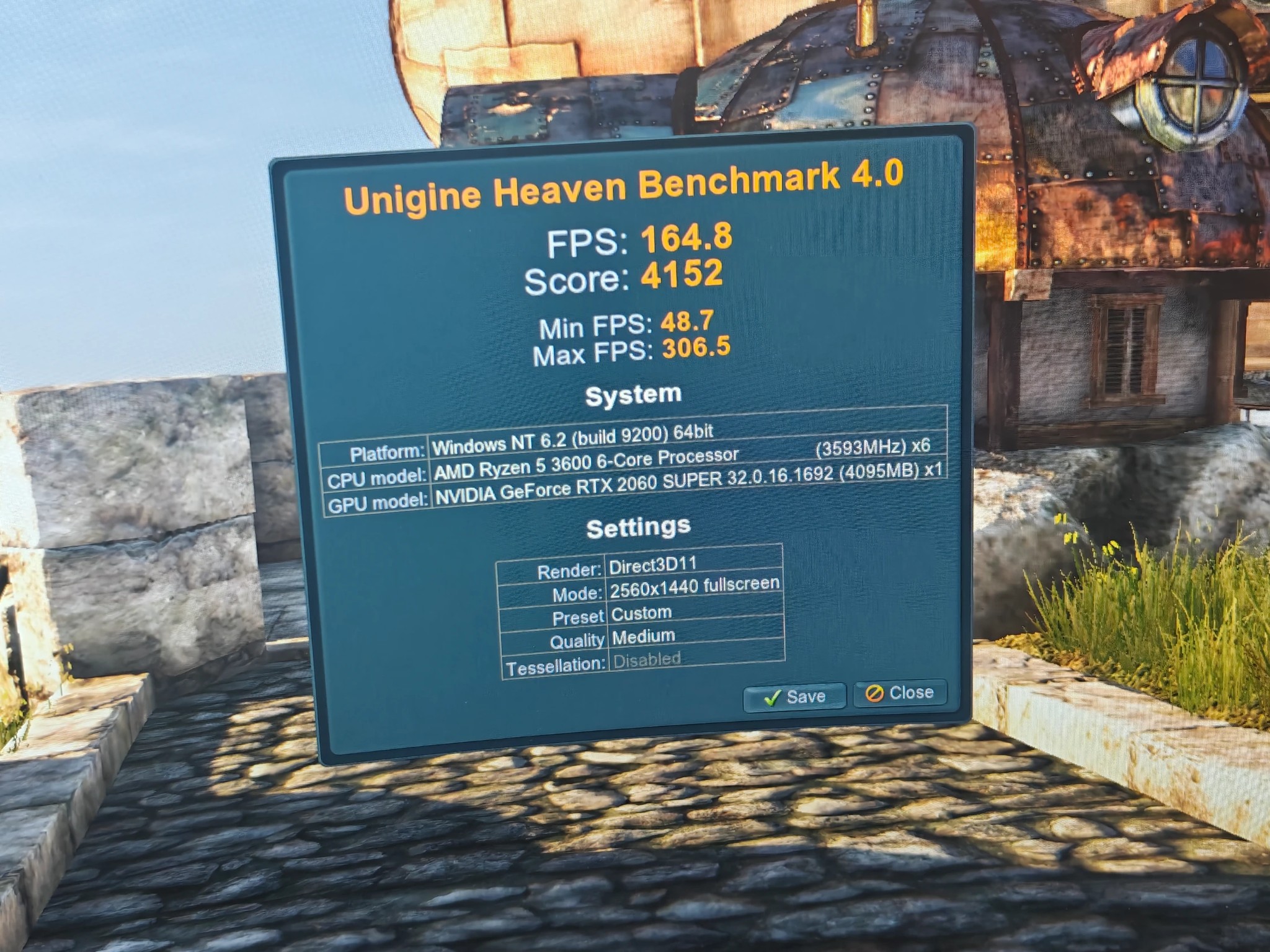 AMD RYZEN 5 3600|16GB DDR4 3600|NVIDIA GEFORCE RTX 2060 SUPER FE|1TB NVME SSD|WINDOWS 11 HOME ACTIVE