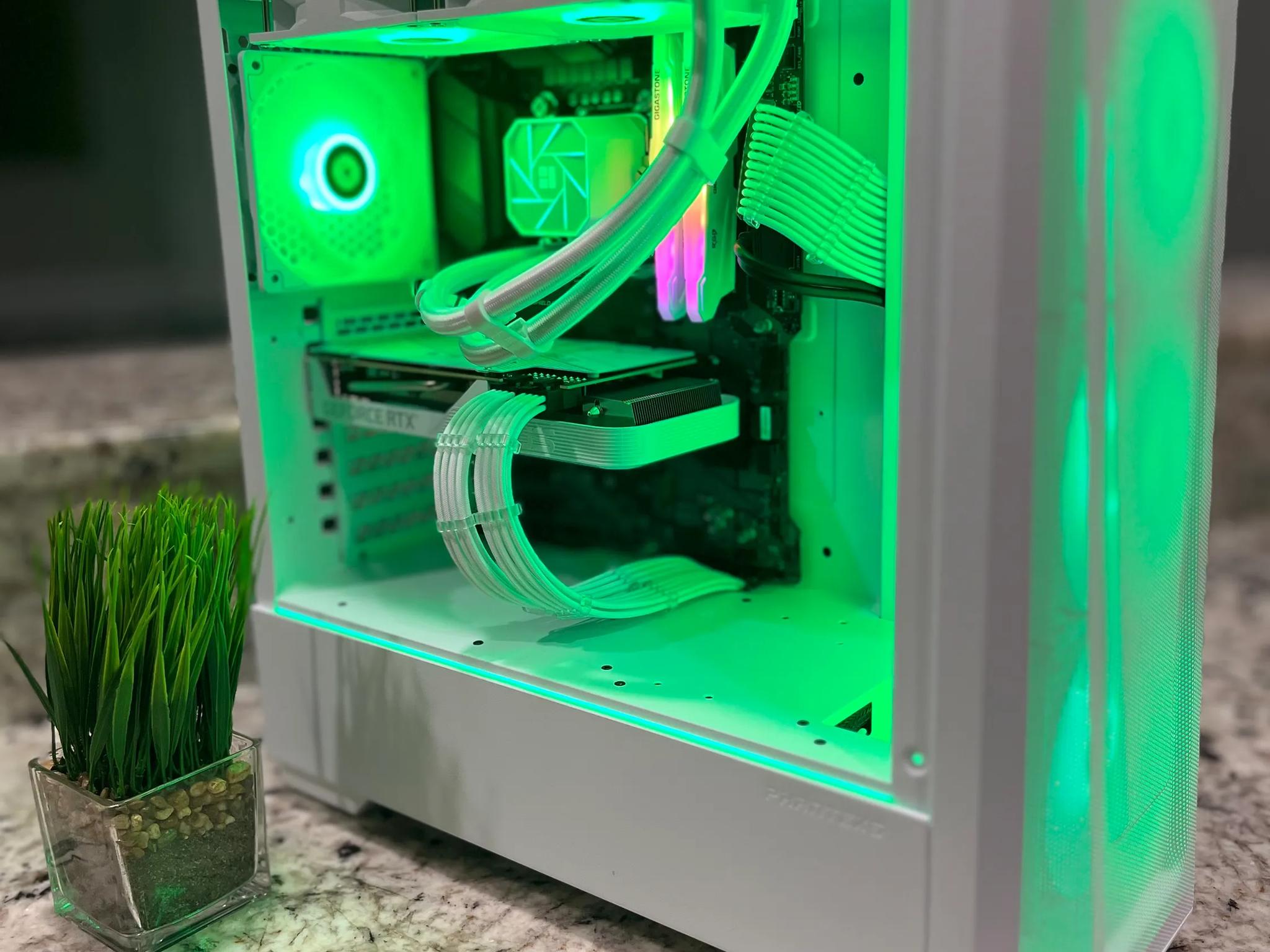 White RGB Gaming PC: i7-10700KF, ASUS RTX 3060 Ti OC 8 GB Graphics Card, 32GB Of Ram & 1TB NVME