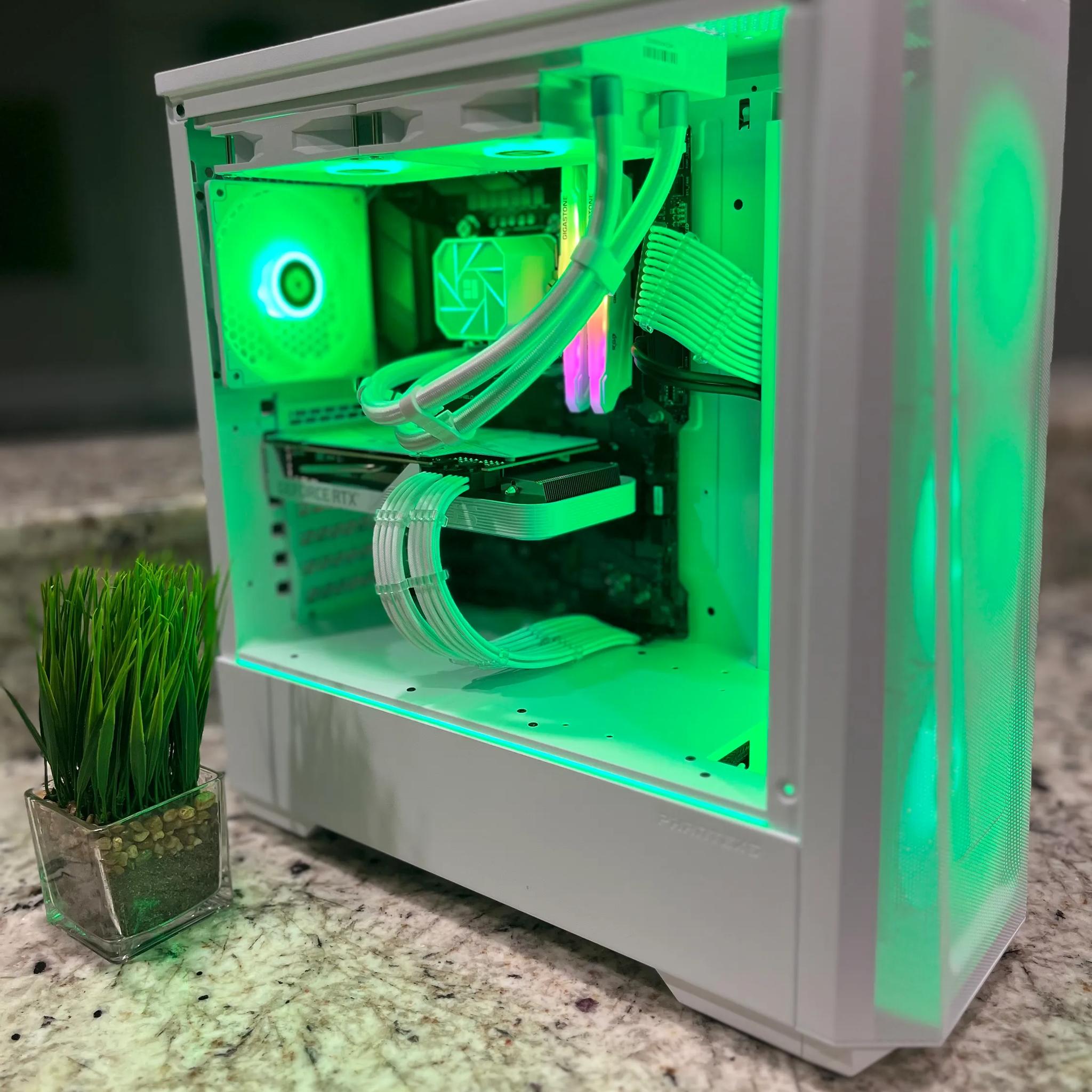 White RGB Gaming PC: i7-10700KF, ASUS RTX 3060 Ti OC 8 GB Graphics Card, 32GB Of Ram & 1TB NVME