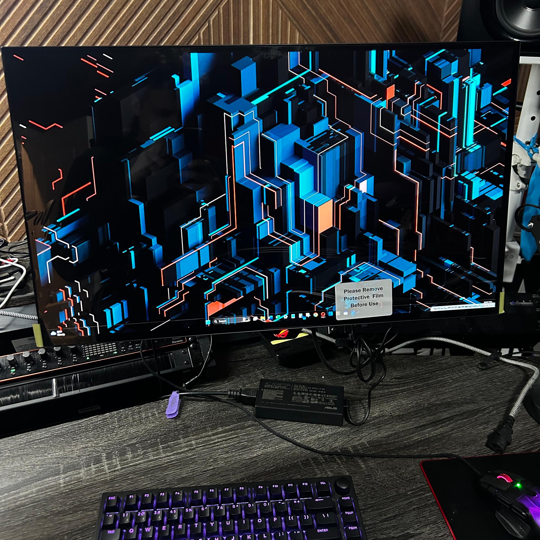 ASUS ROG 27" OLED (480hz Refresh Rate) 2K 2560x1440 (0HRS USED) (CYBER MONDAY DROP)