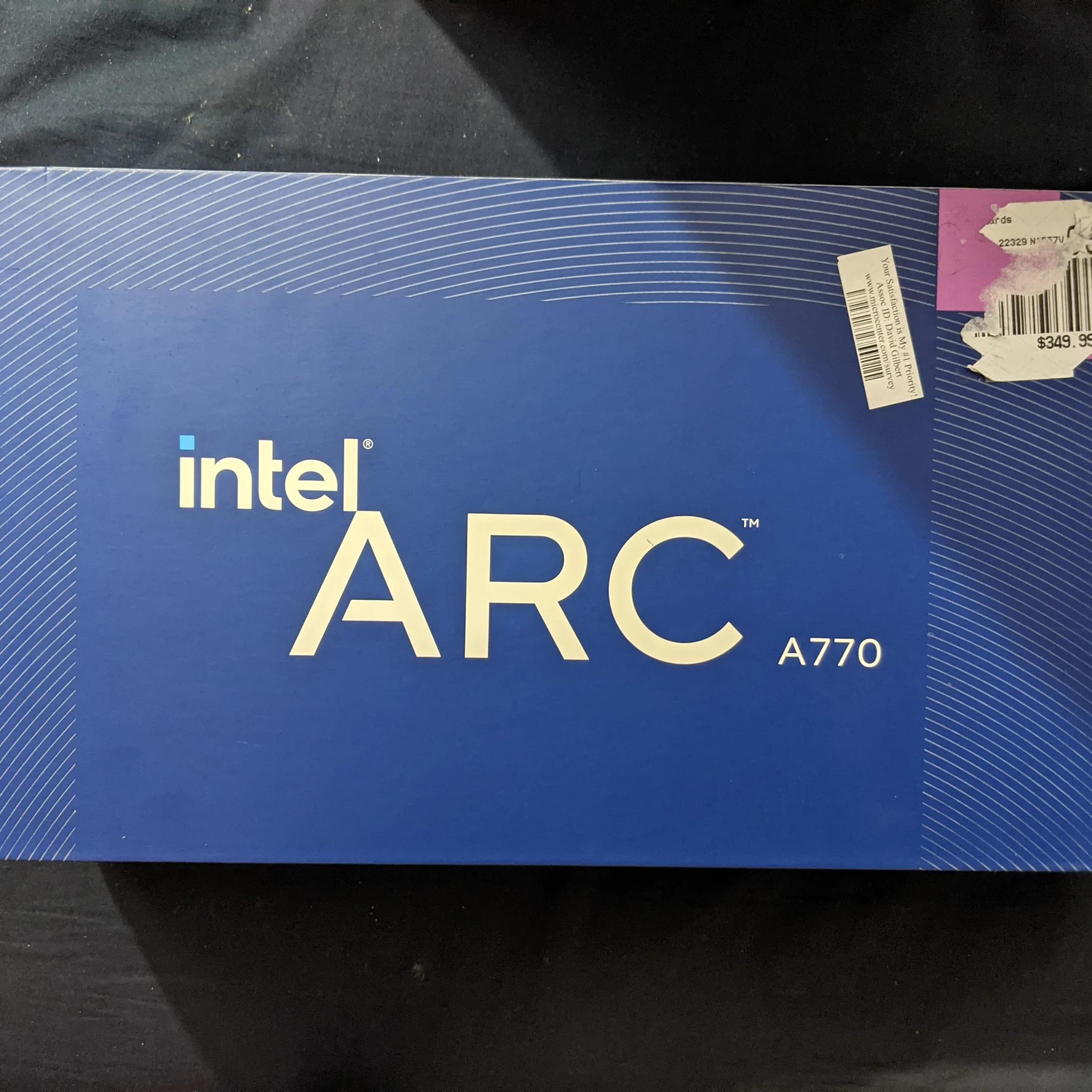 Intel arc A770 Limited Edition 16gb