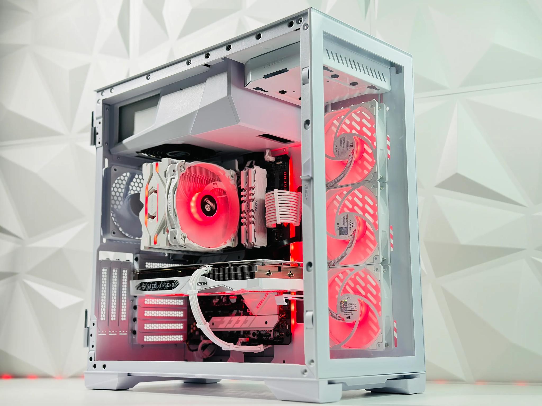 🌬️☃️Snowman⛄Gaming PC❄️AMD RX 7600 8GB❄️Intel i5 11400F 6 core❄️16GB DDR4❄️1TB NVME