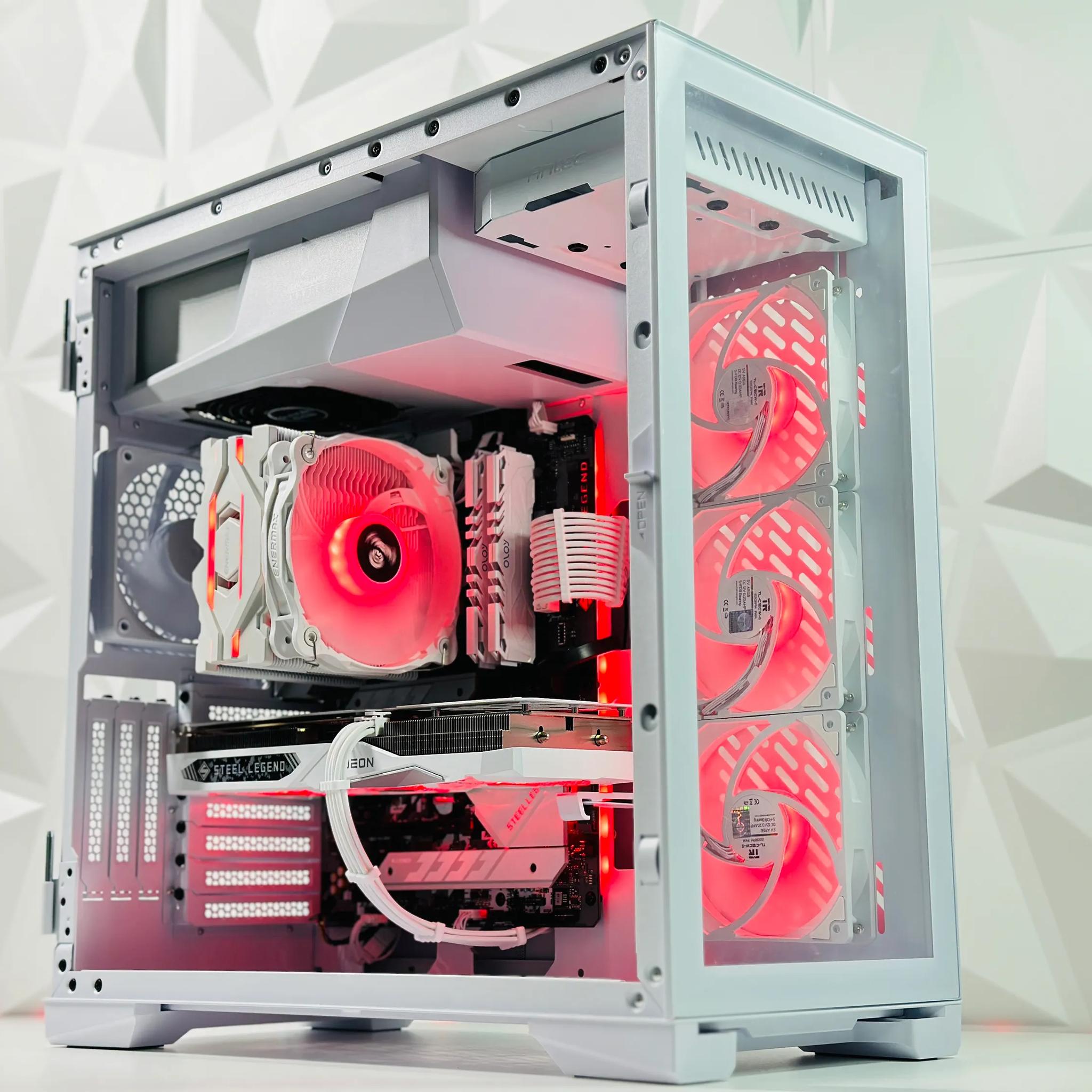 🌬️☃️Snowman⛄Gaming PC❄️AMD RX 7600 8GB❄️Intel i5 11400F 6 core❄️16GB DDR4❄️1TB NVME