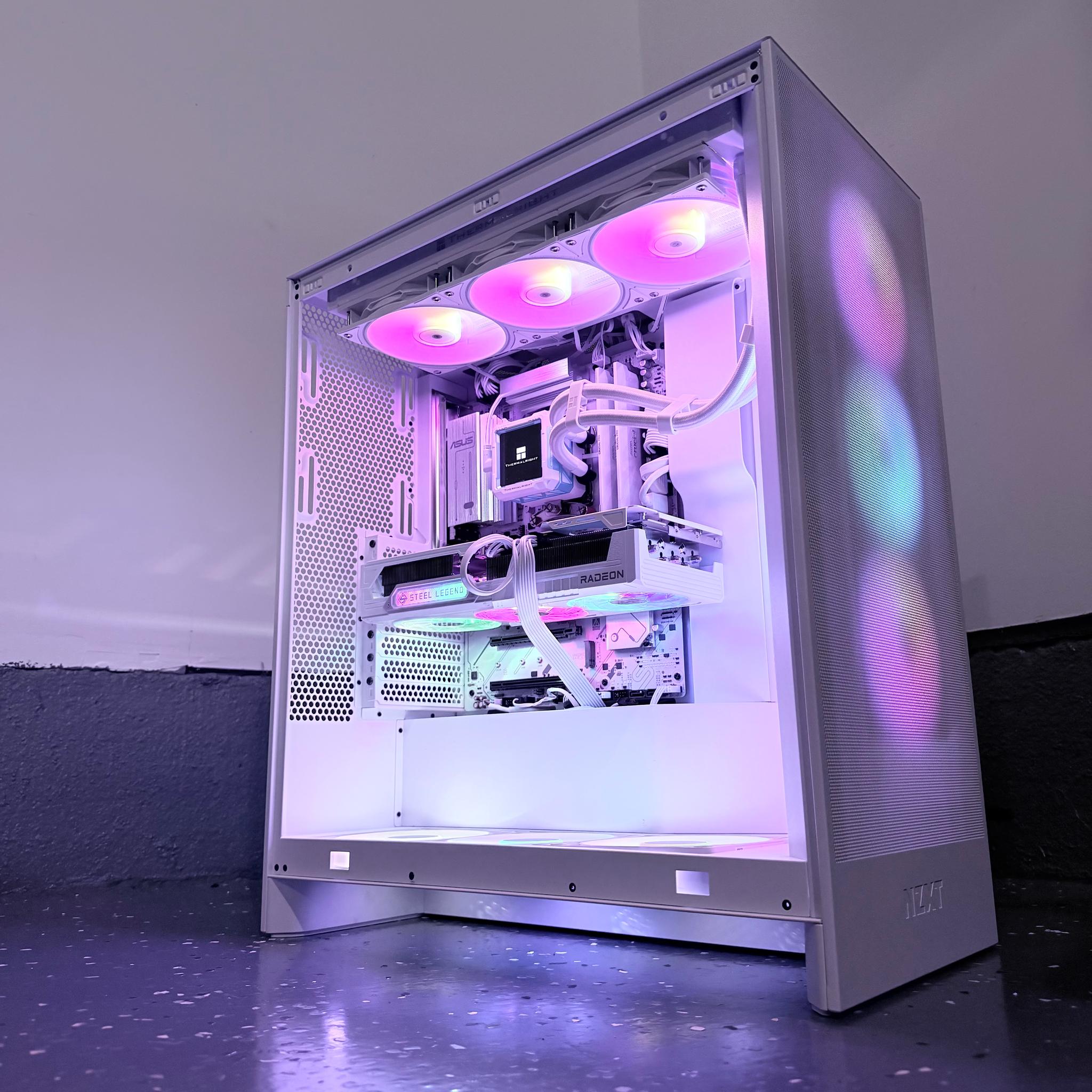 ⚪️"Polar Prism"❄️| 4K Gaming | Ryzen 7 9800X3D | RX 9070XT | 32GB 6400 mt/s DDR5 | 3TB Storage