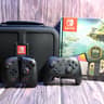 Nintendo Switch OLED The Legend of Zelda: Tears of the Kingdom Edition W/ 128GB SD, Pro Controllers